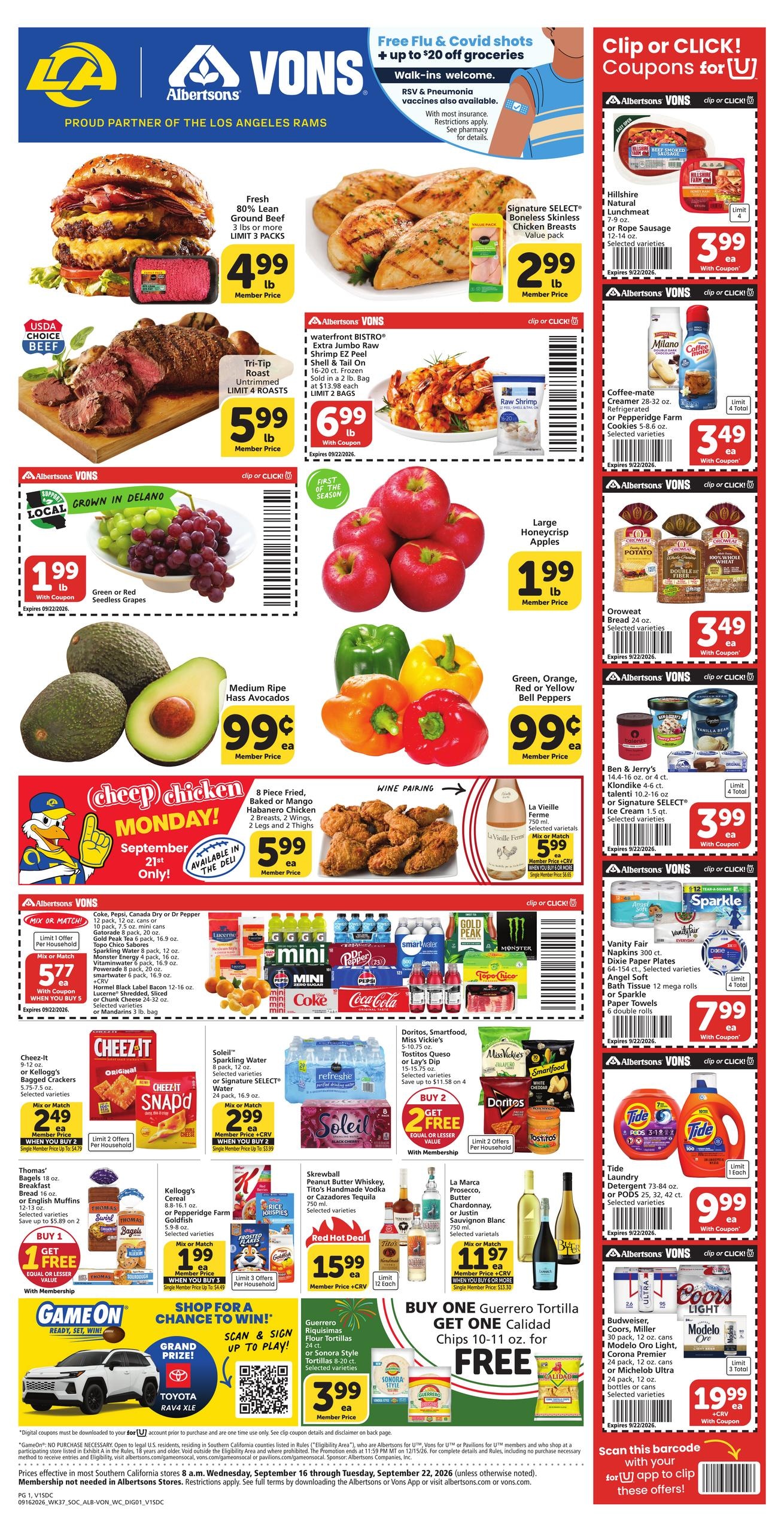 Albertsons weekly ad page 1