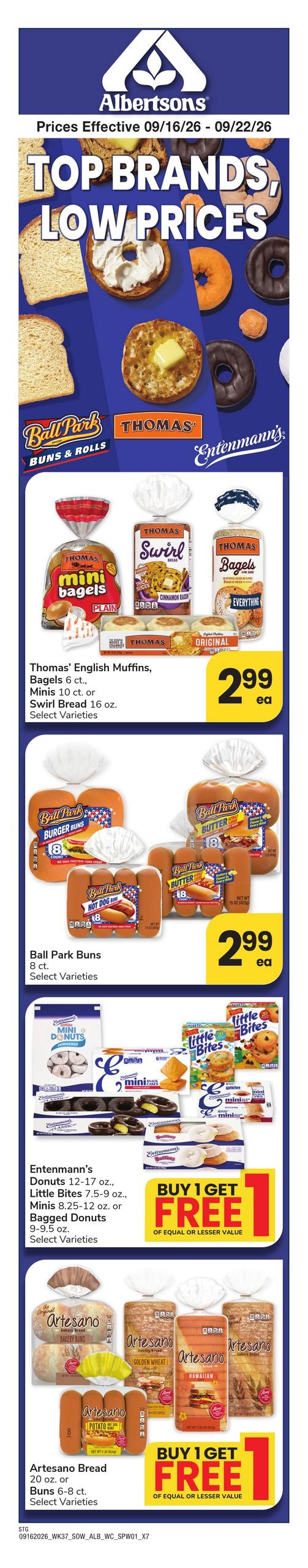 Albertsons weekly ad page 1