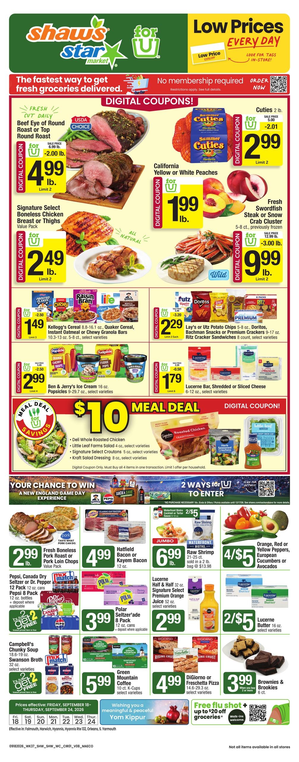 Shaw's weekly ad page 1