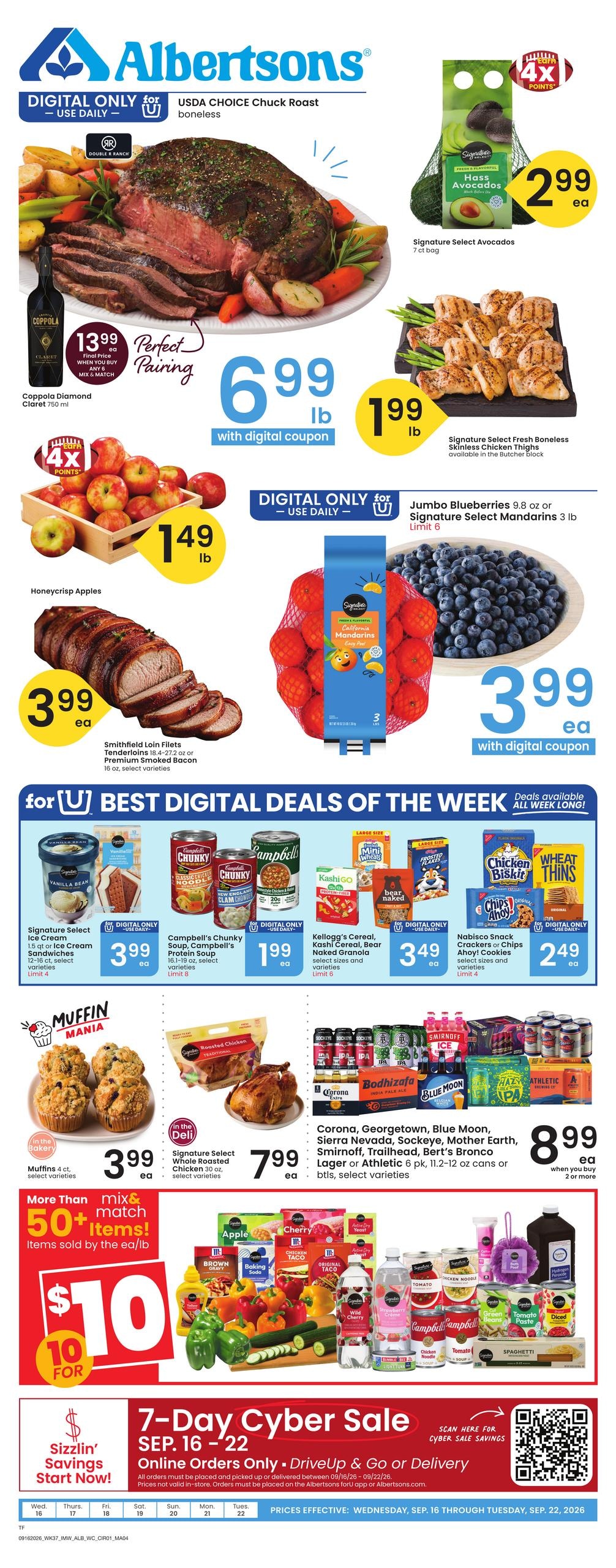 Albertsons weekly ad page 1