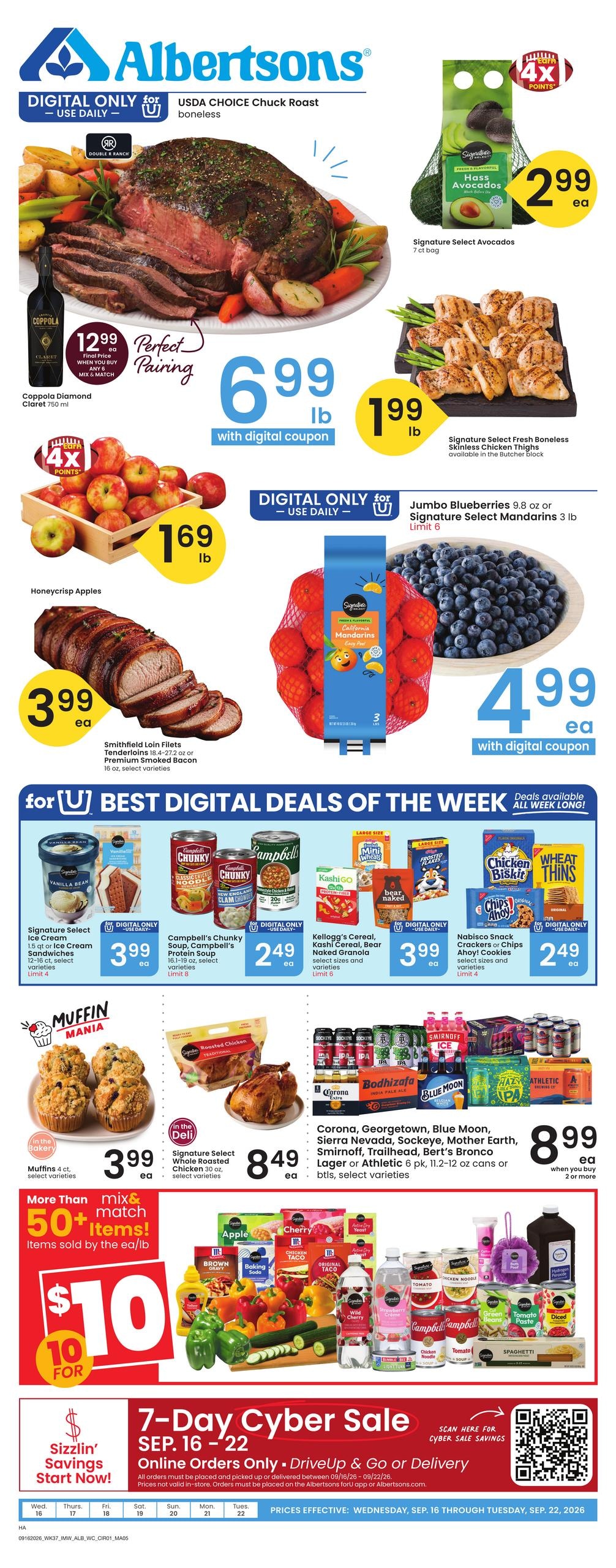 Albertsons weekly ad page 1