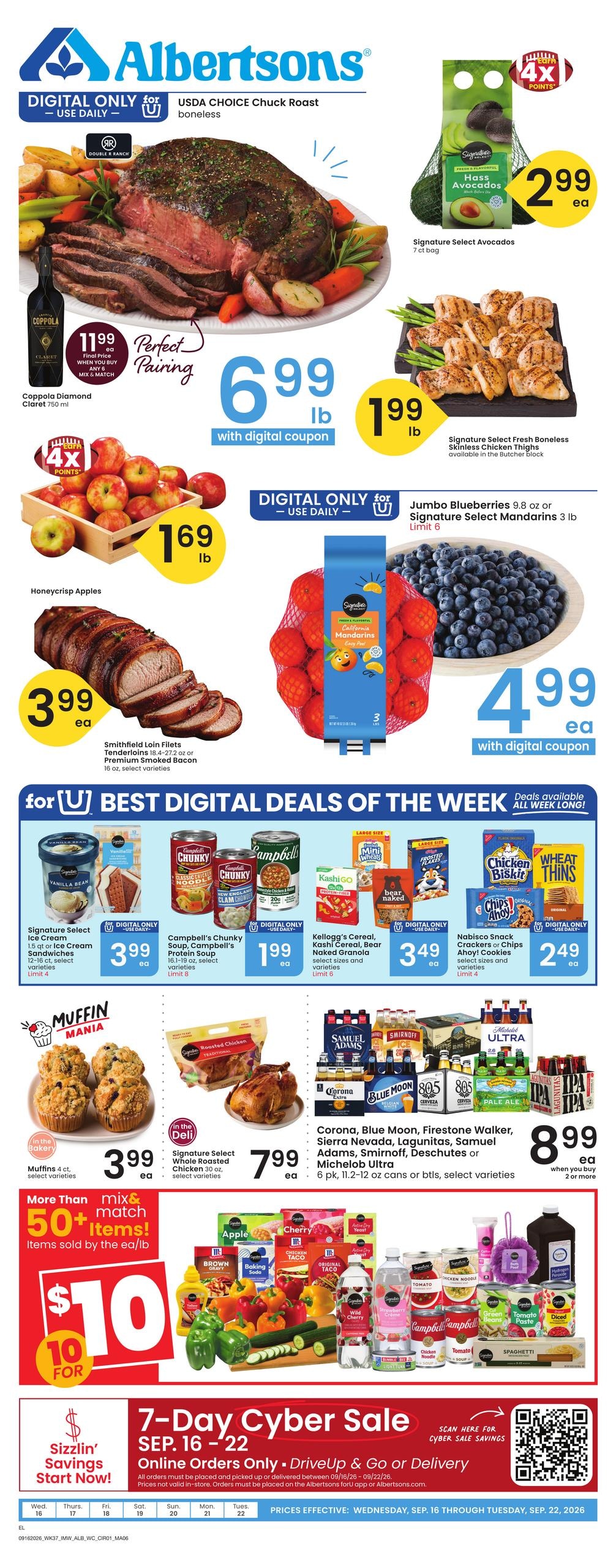 Albertsons weekly ad page 1