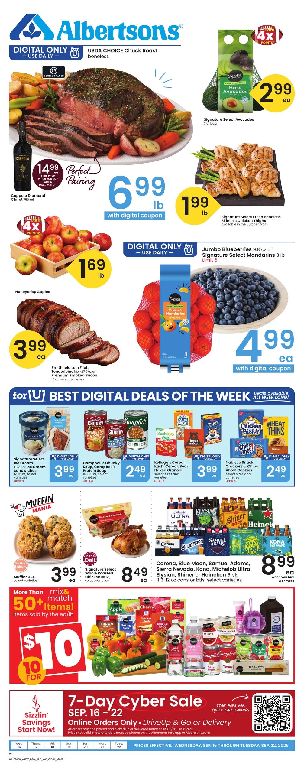 Albertsons weekly ad page 1