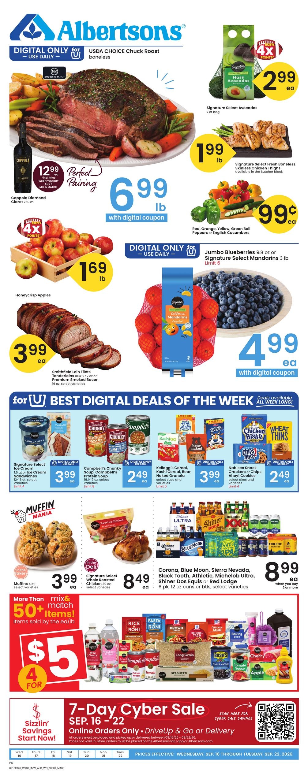 Albertsons weekly ad page 1