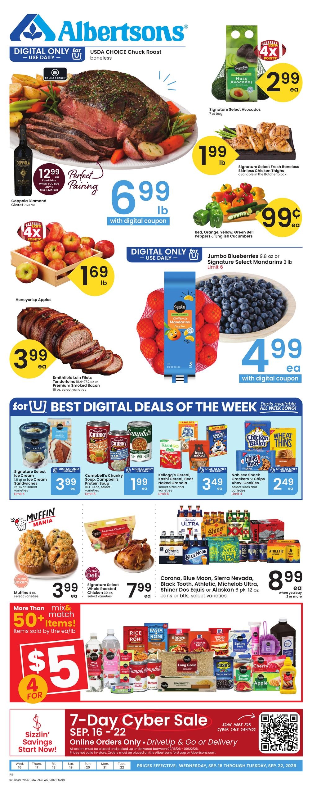 Albertsons weekly ad page 1