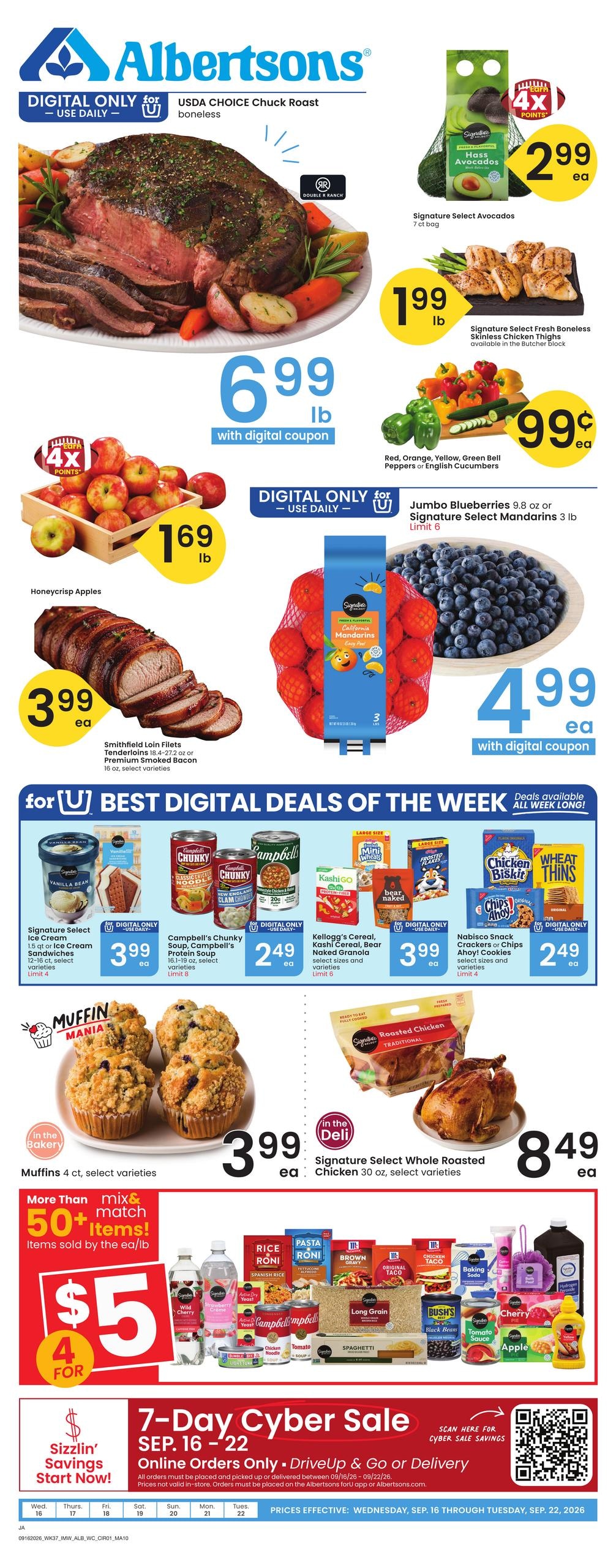 Albertsons weekly ad page 1