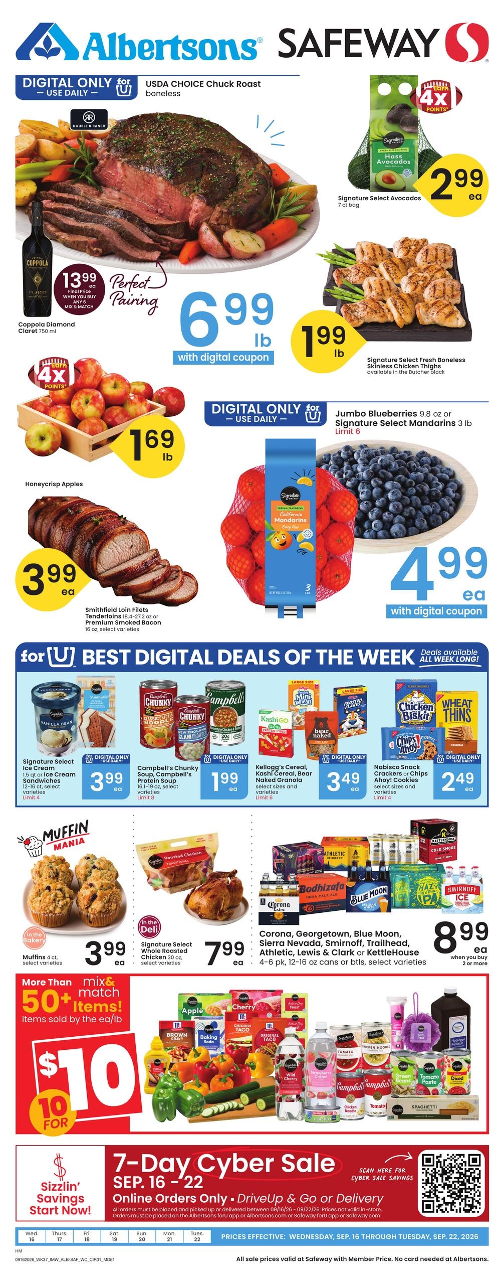 Albertsons weekly ad page 1