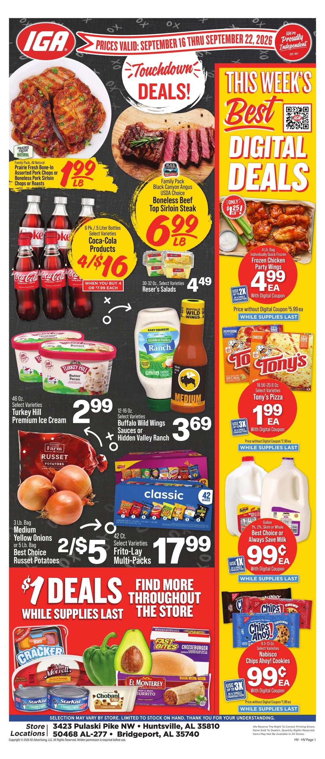 IGA weekly ad page 1