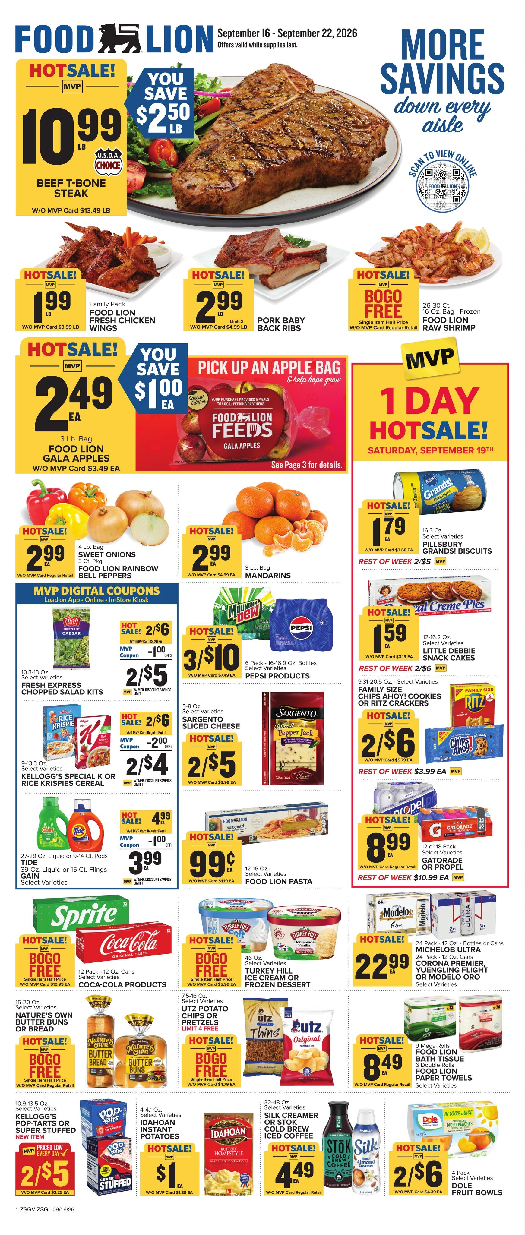Food Lion weekly ad page 1