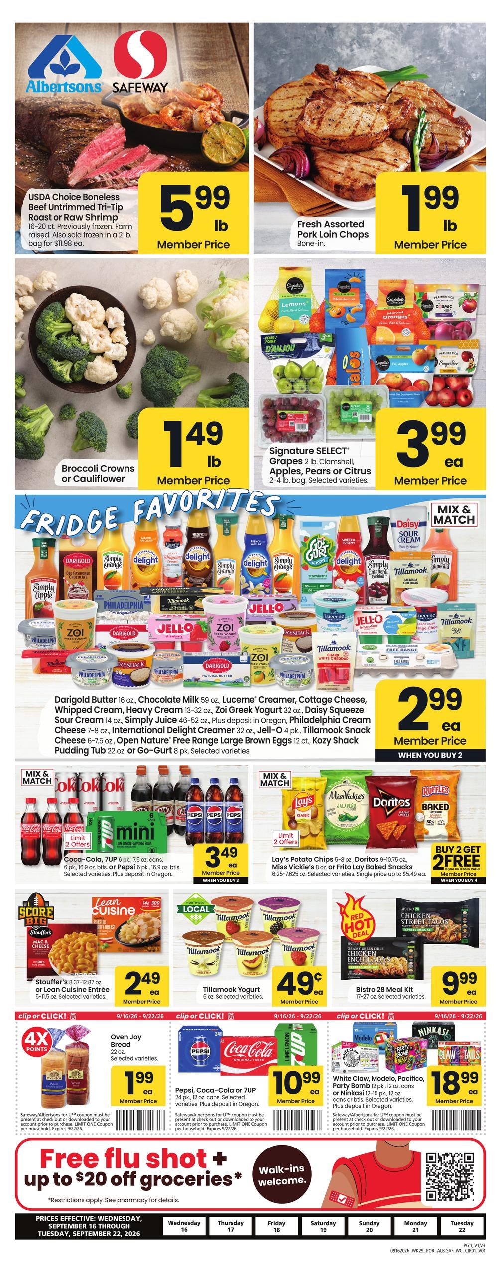 Safeway weekly ad page 1