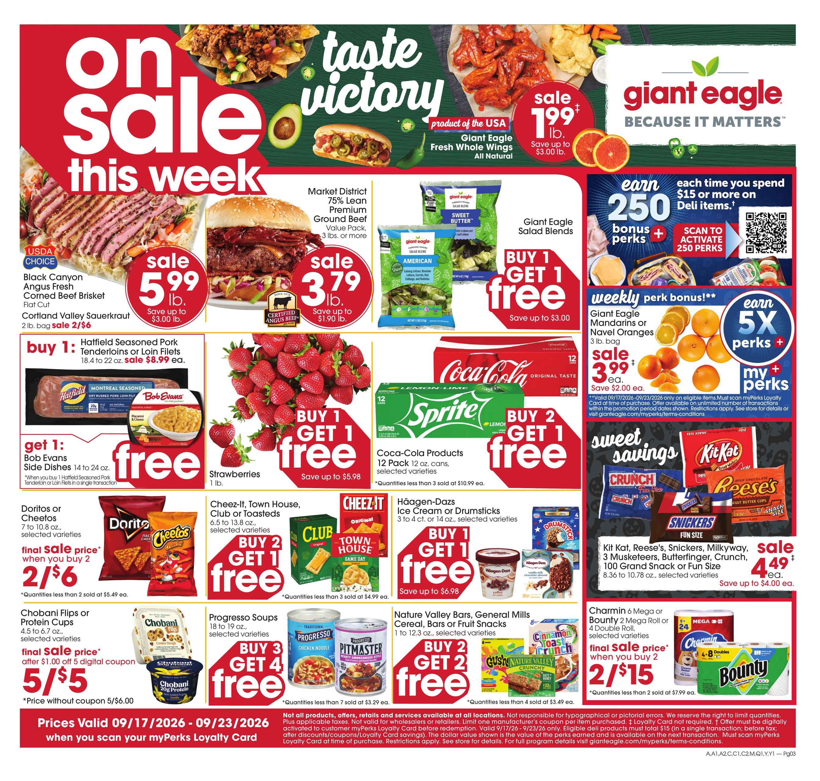 Giant Eagle weekly ad page 1