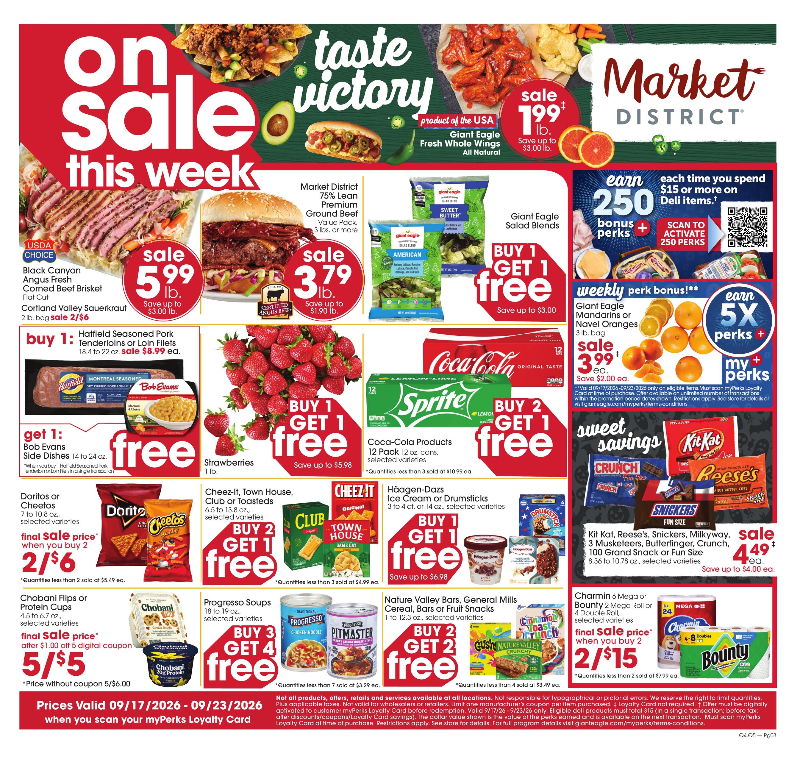 Giant Eagle weekly ad page 1