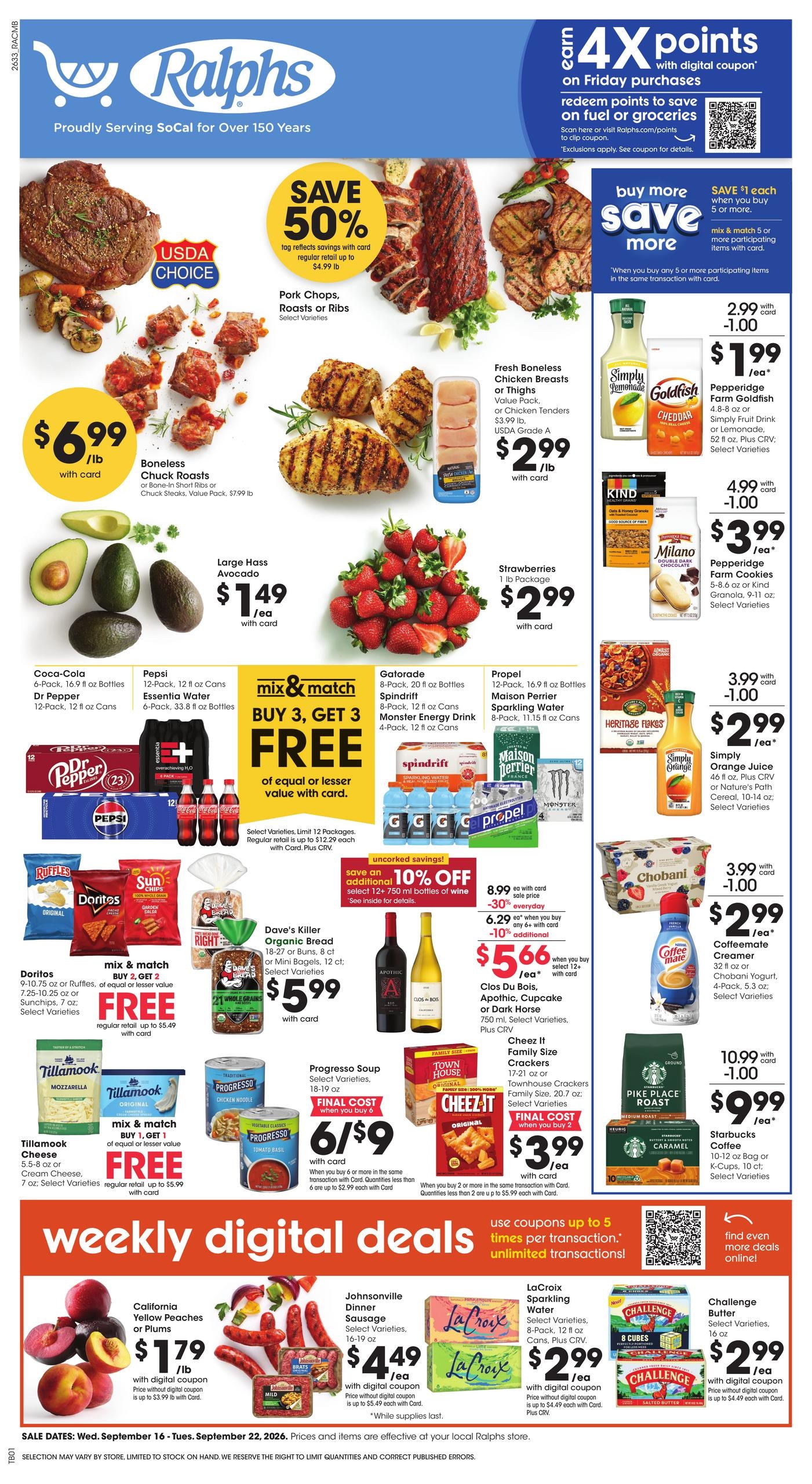 Ralphs weekly ad page 1