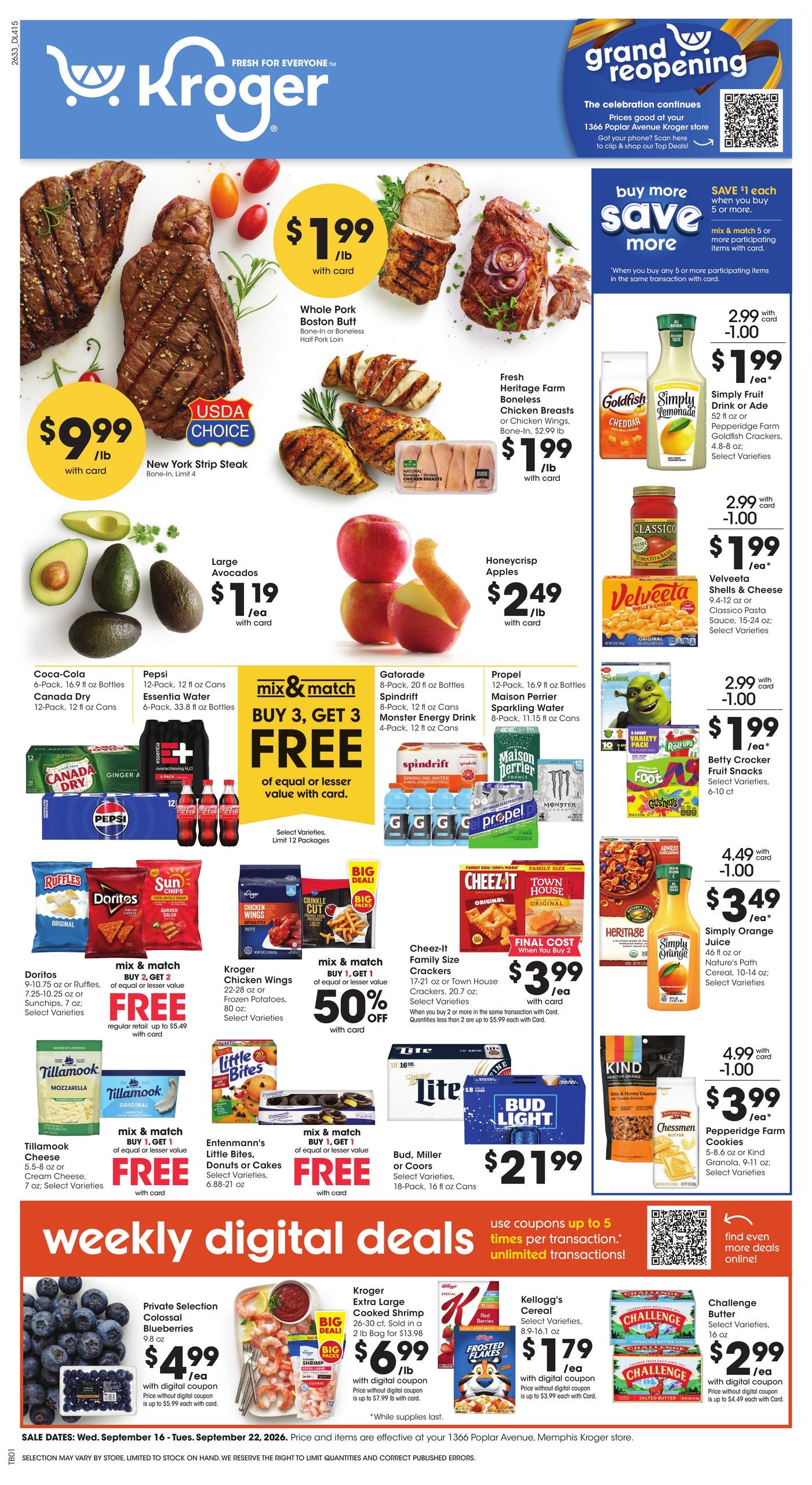 Kroger weekly ad page 1