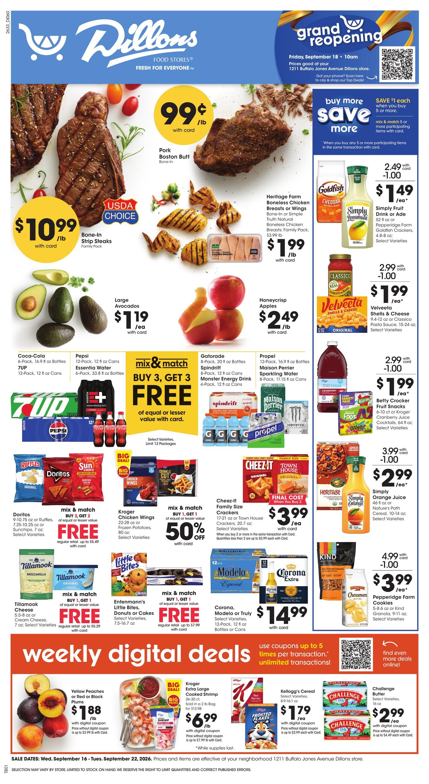 Dillons weekly ad page 1
