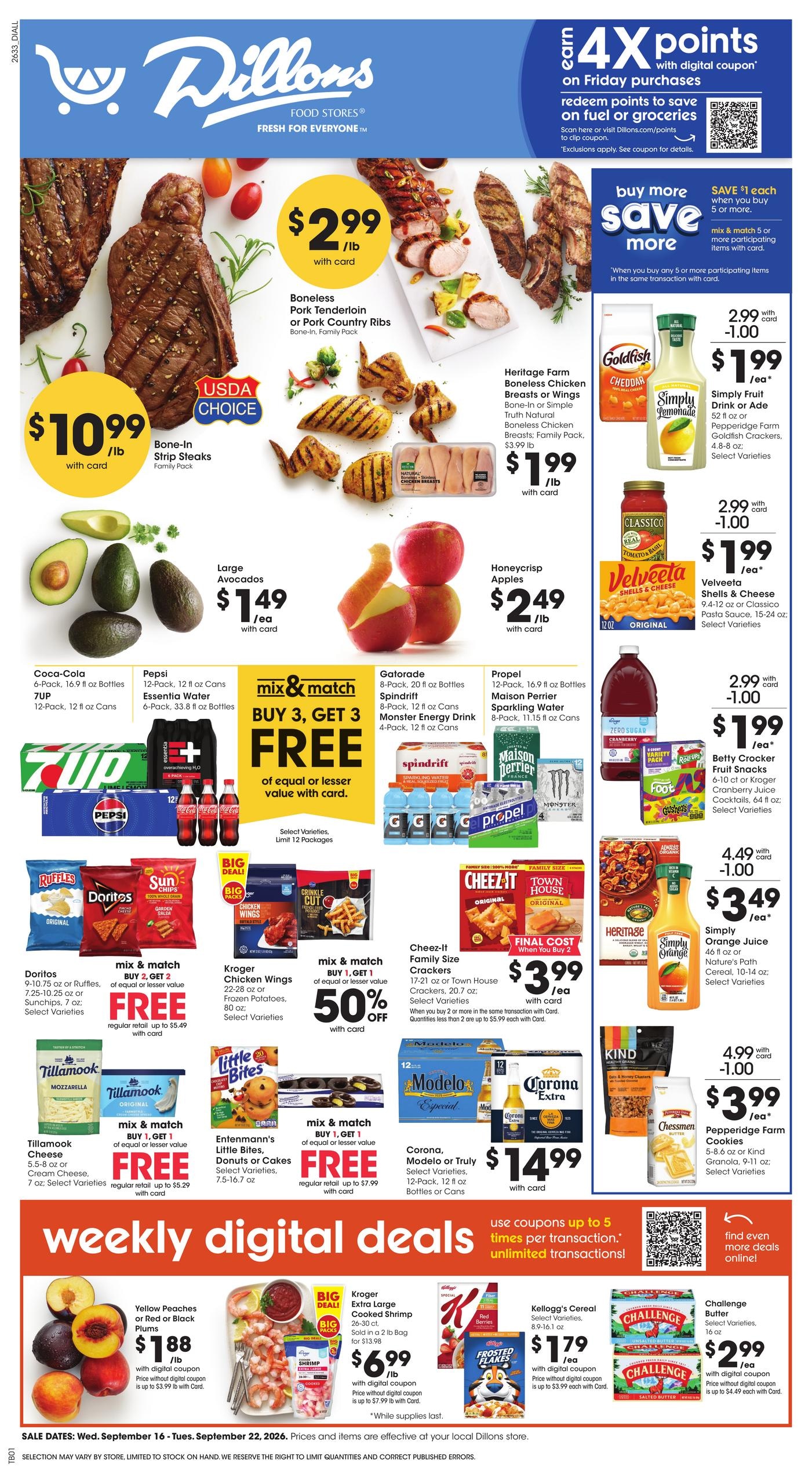 Dillons weekly ad page 1