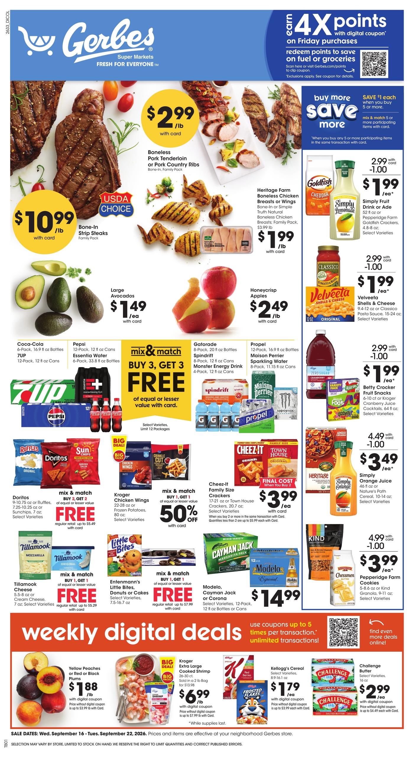 Gerbes weekly ad page 1