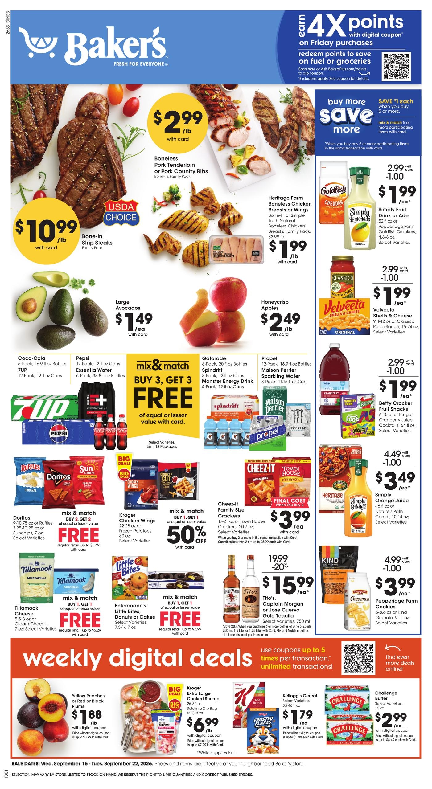Baker's weekly ad page 1