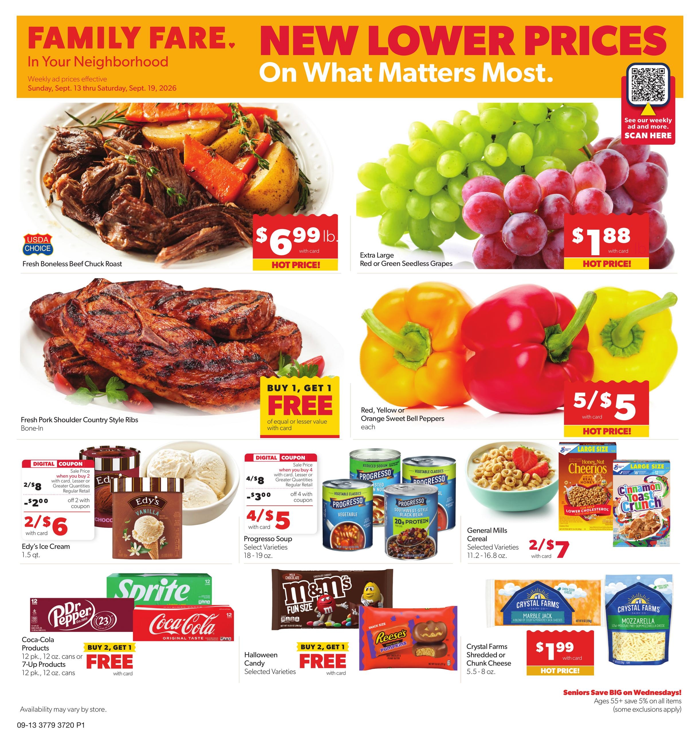 Family Fare weekly ad page 1
