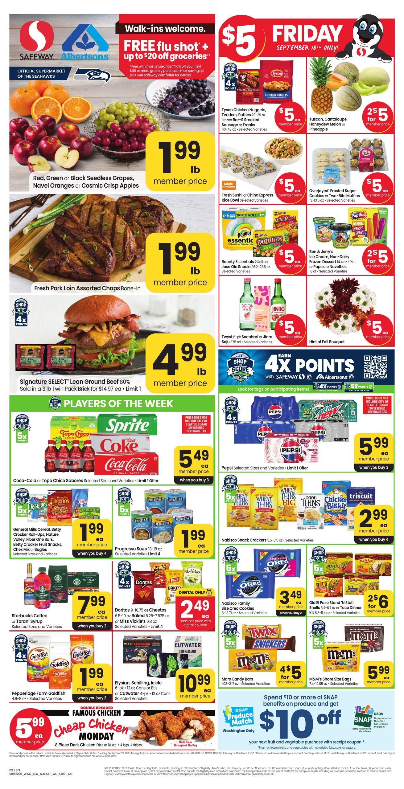 Albertsons weekly ad page 1