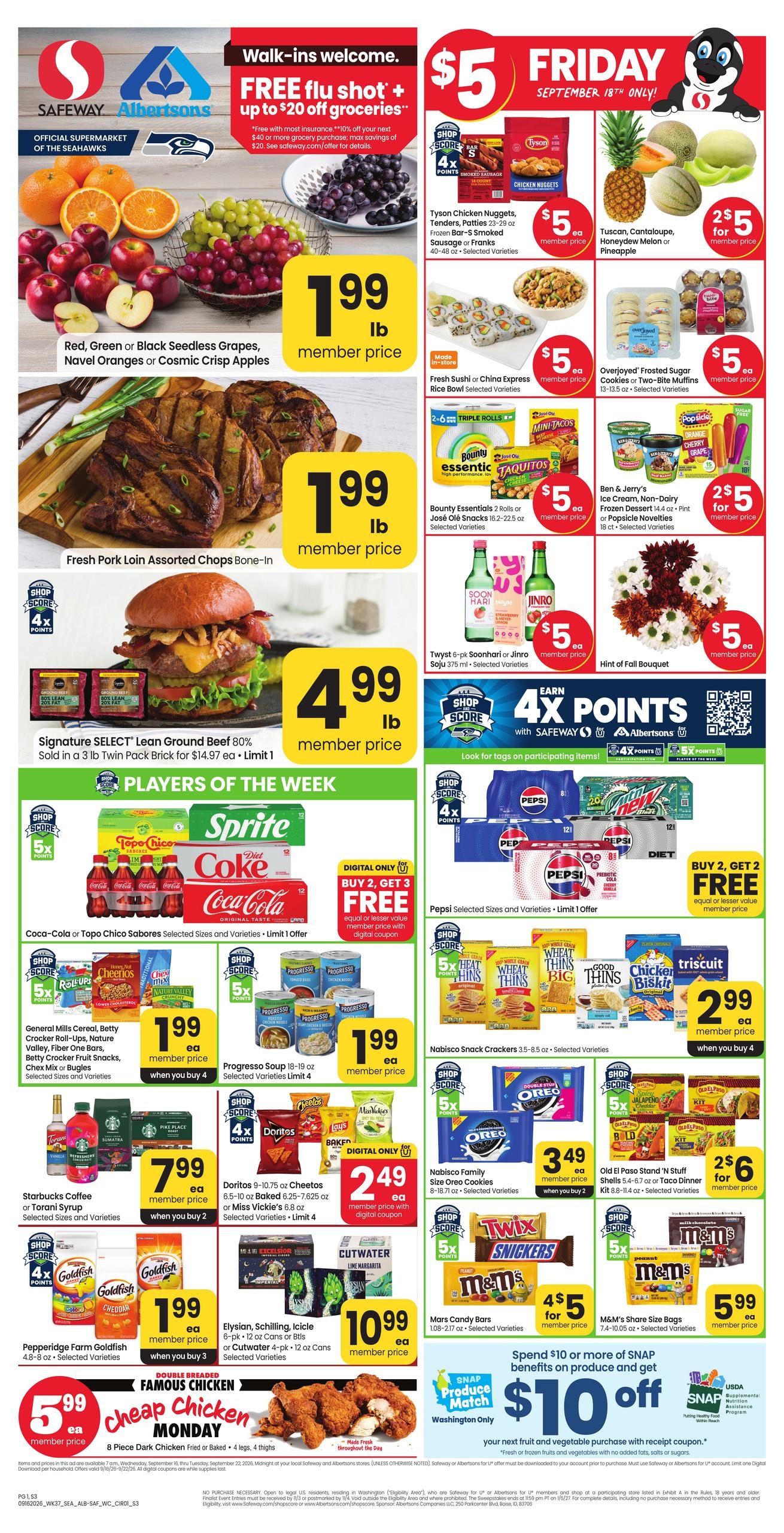 Albertsons weekly ad page 1