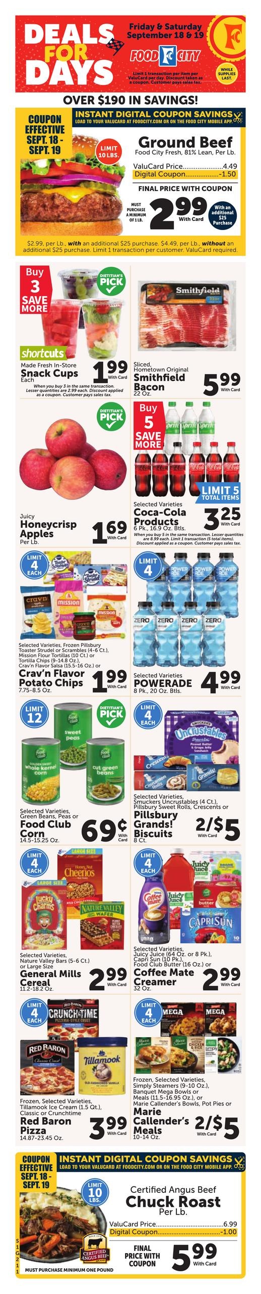 FoodCity weekly ad page 1