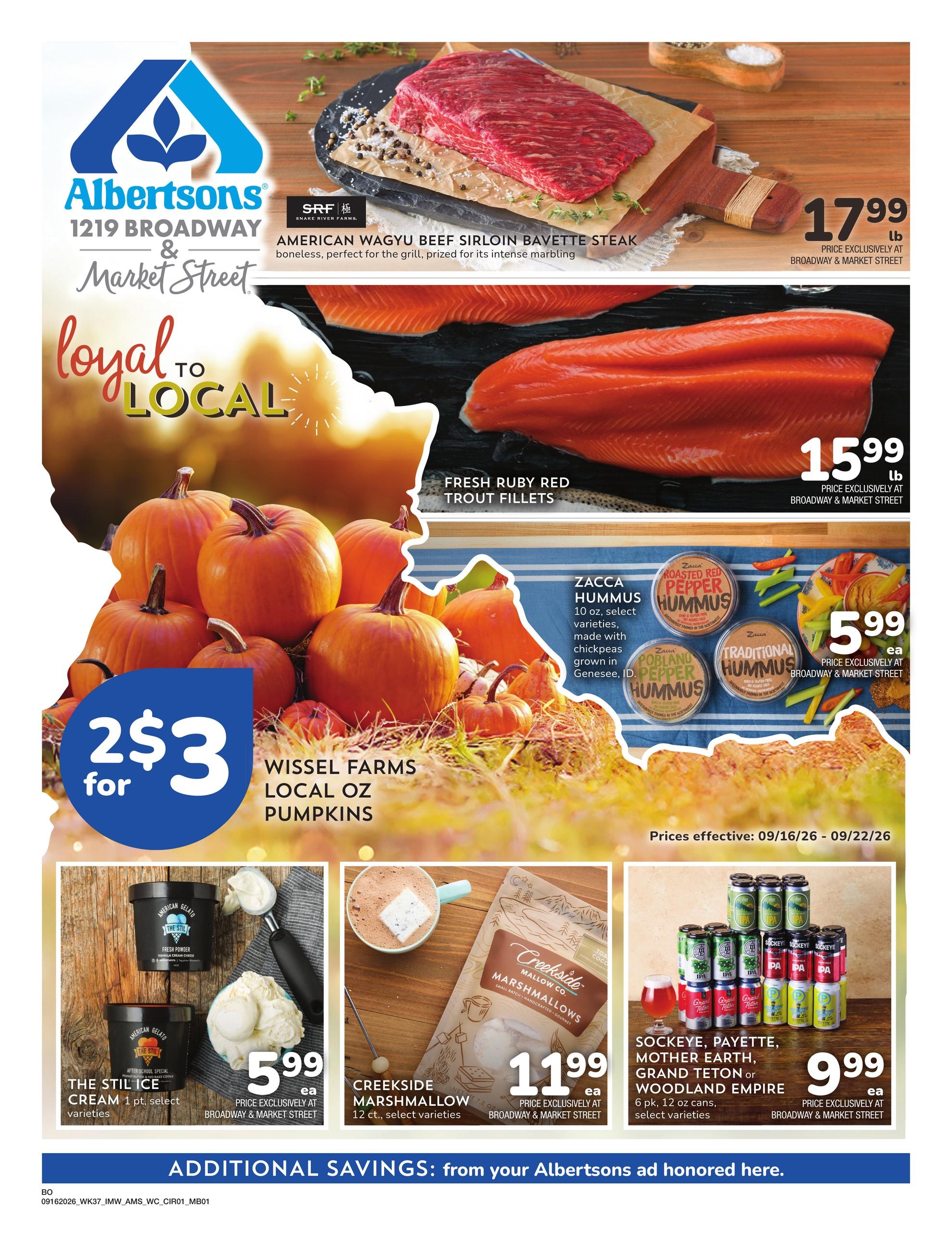 Albertsons weekly ad page 1