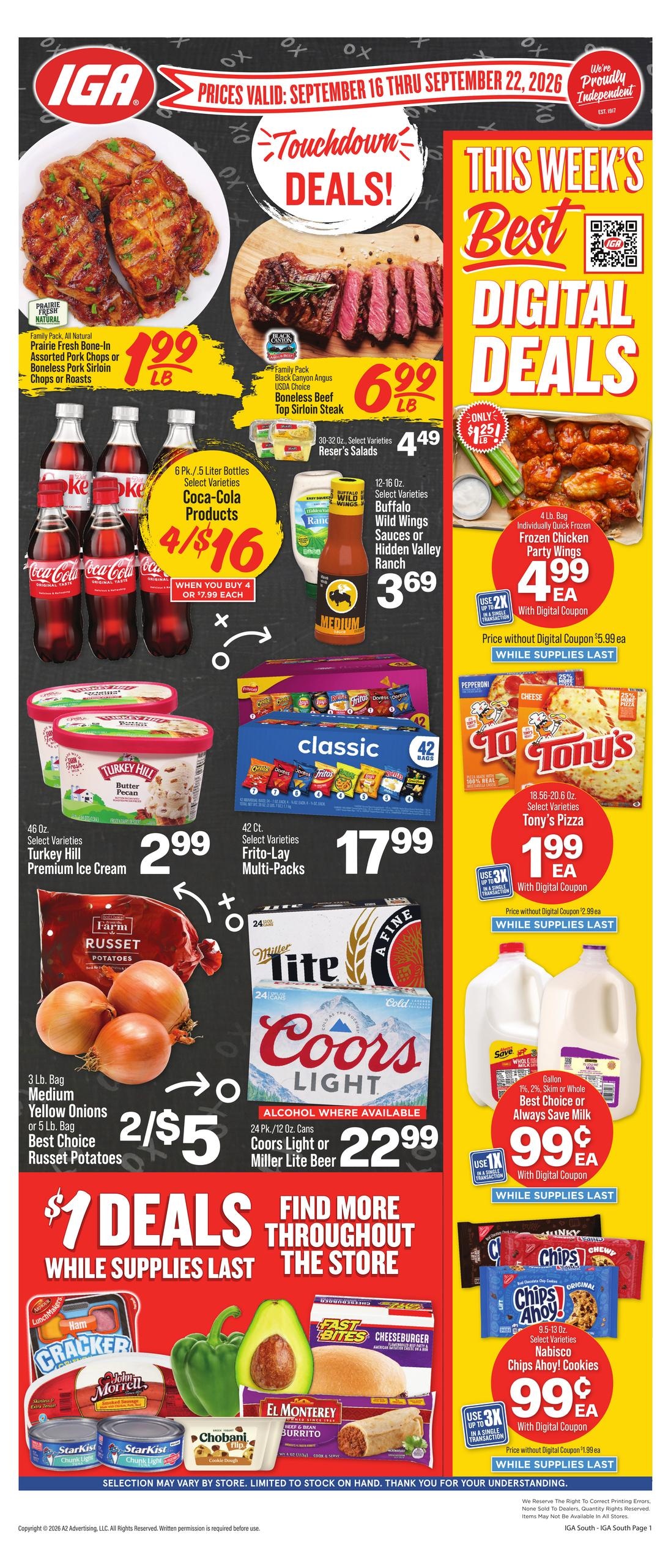 IGA weekly ad page 1