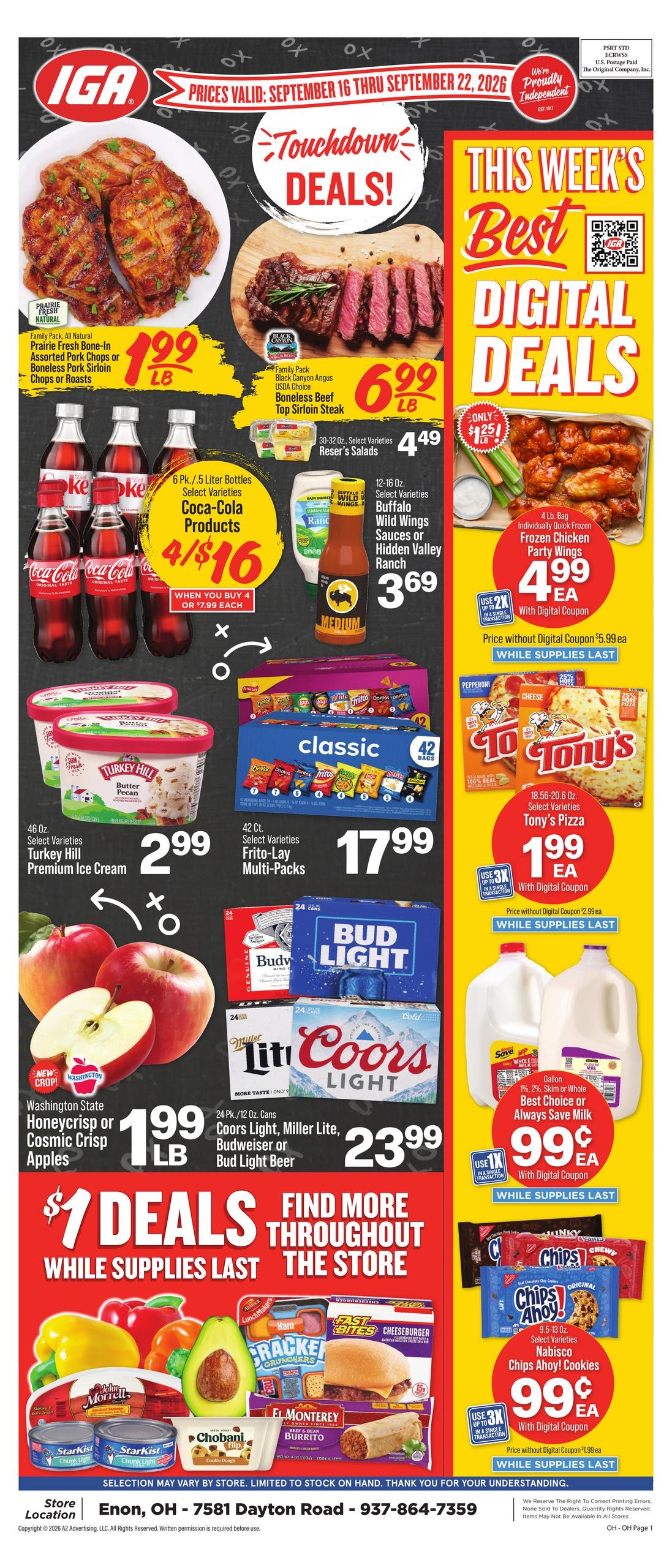 IGA weekly ad page 1