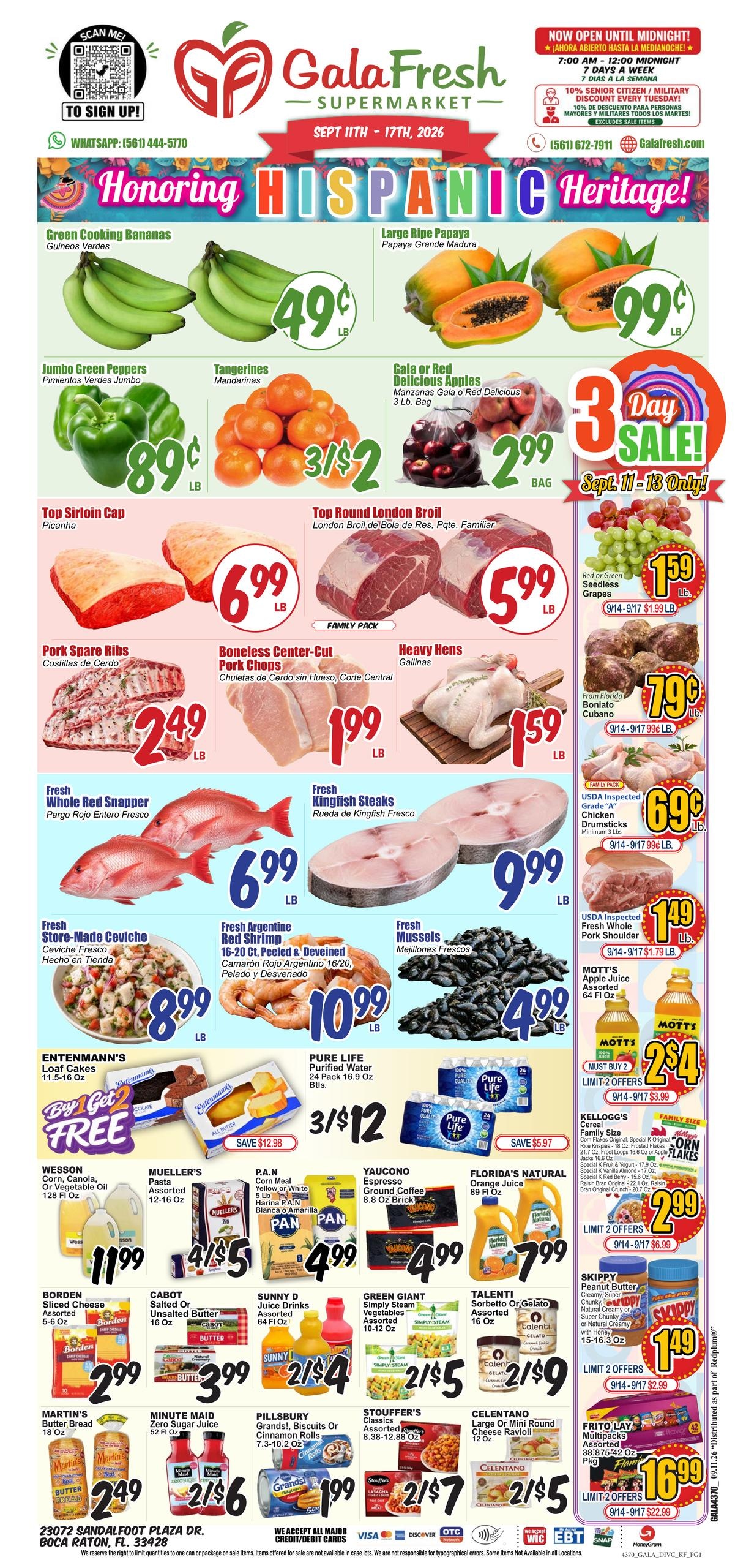 Gala Supermarkets weekly ad page 1