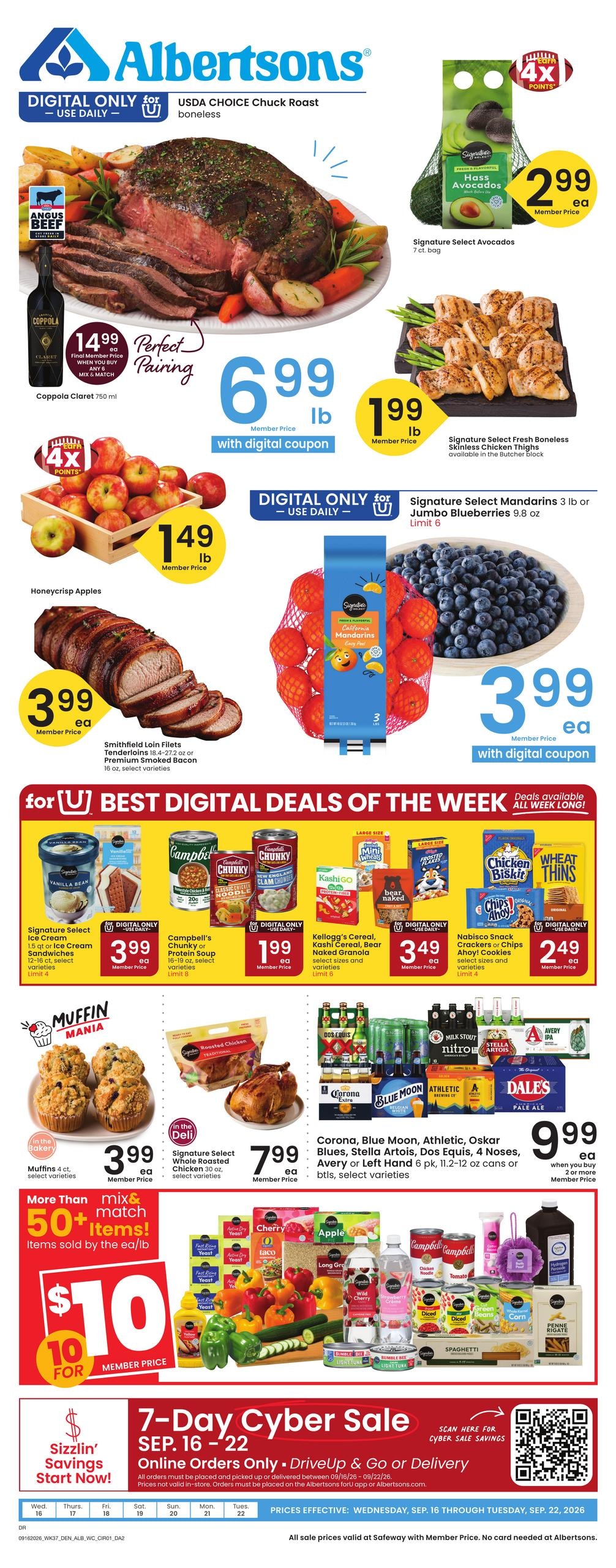 Albertsons weekly ad page 1