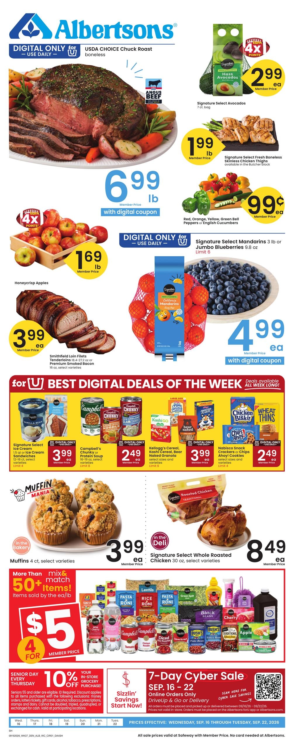 Albertsons weekly ad page 1