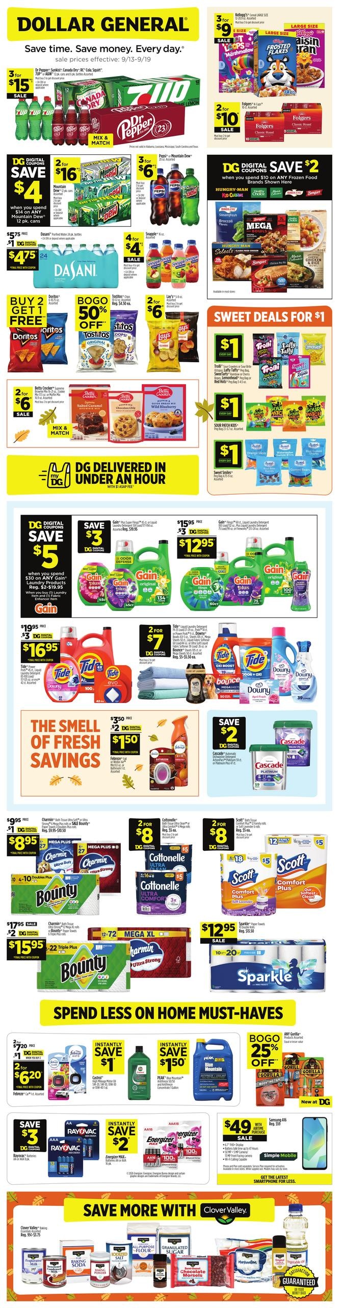 Dollar General weekly ad page 1