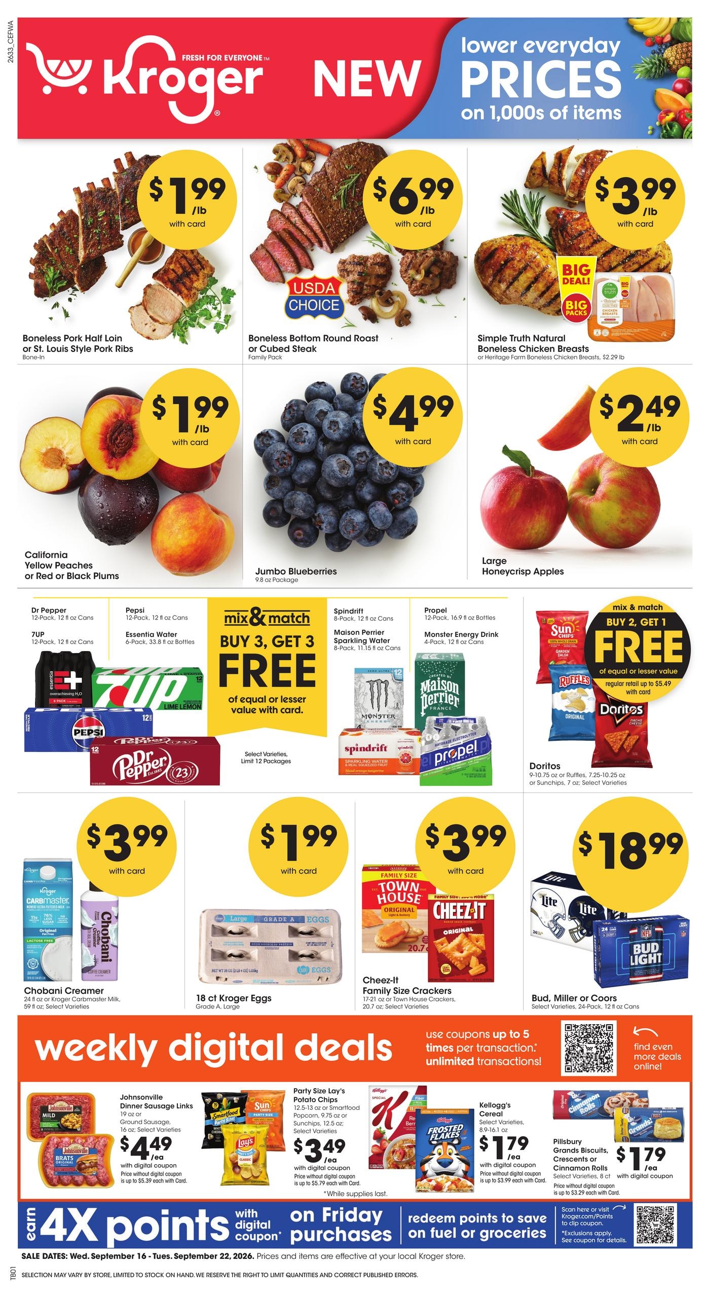 Kroger weekly ad page 1