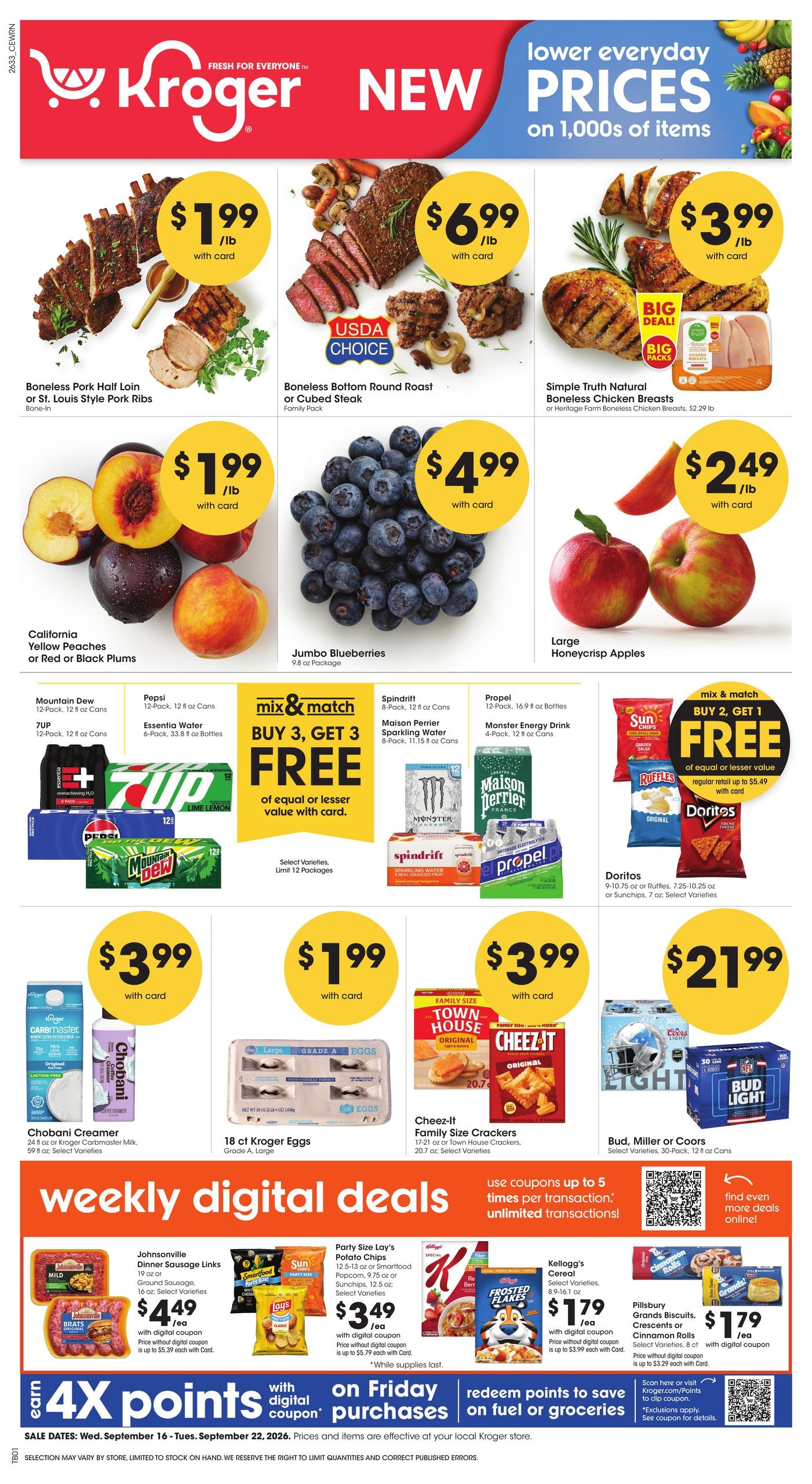 Kroger weekly ad page 1