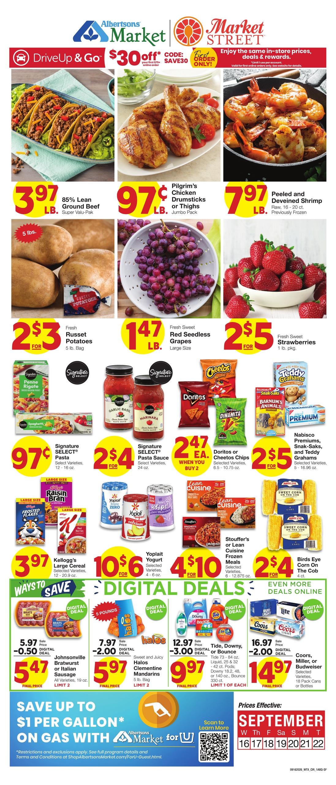 Market Street weekly ad page 1