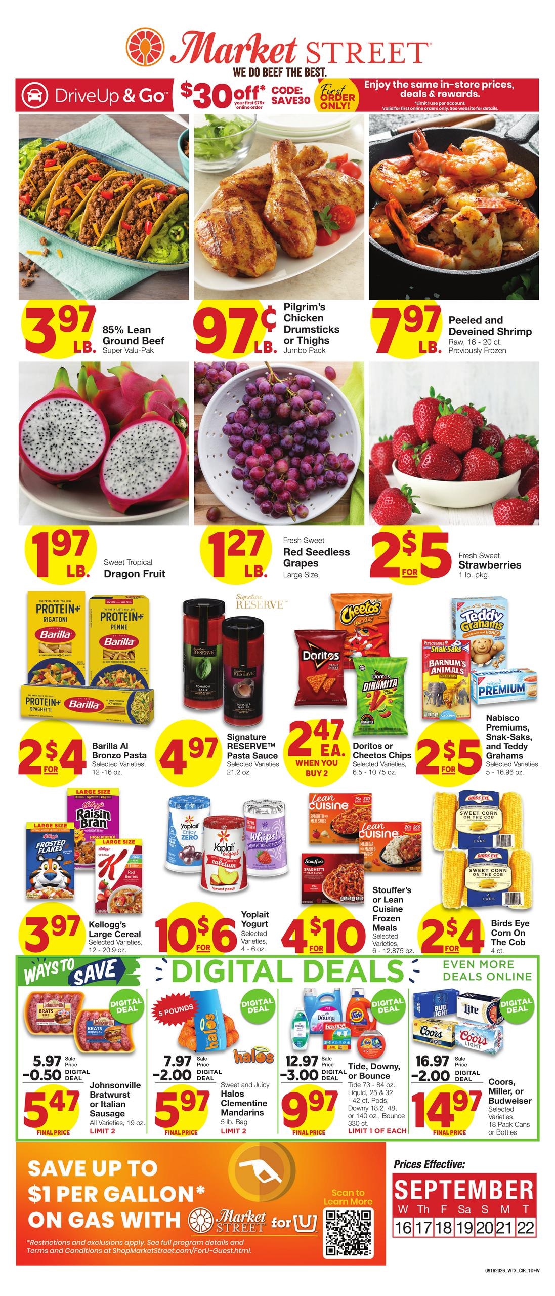 Market Street weekly ad page 1