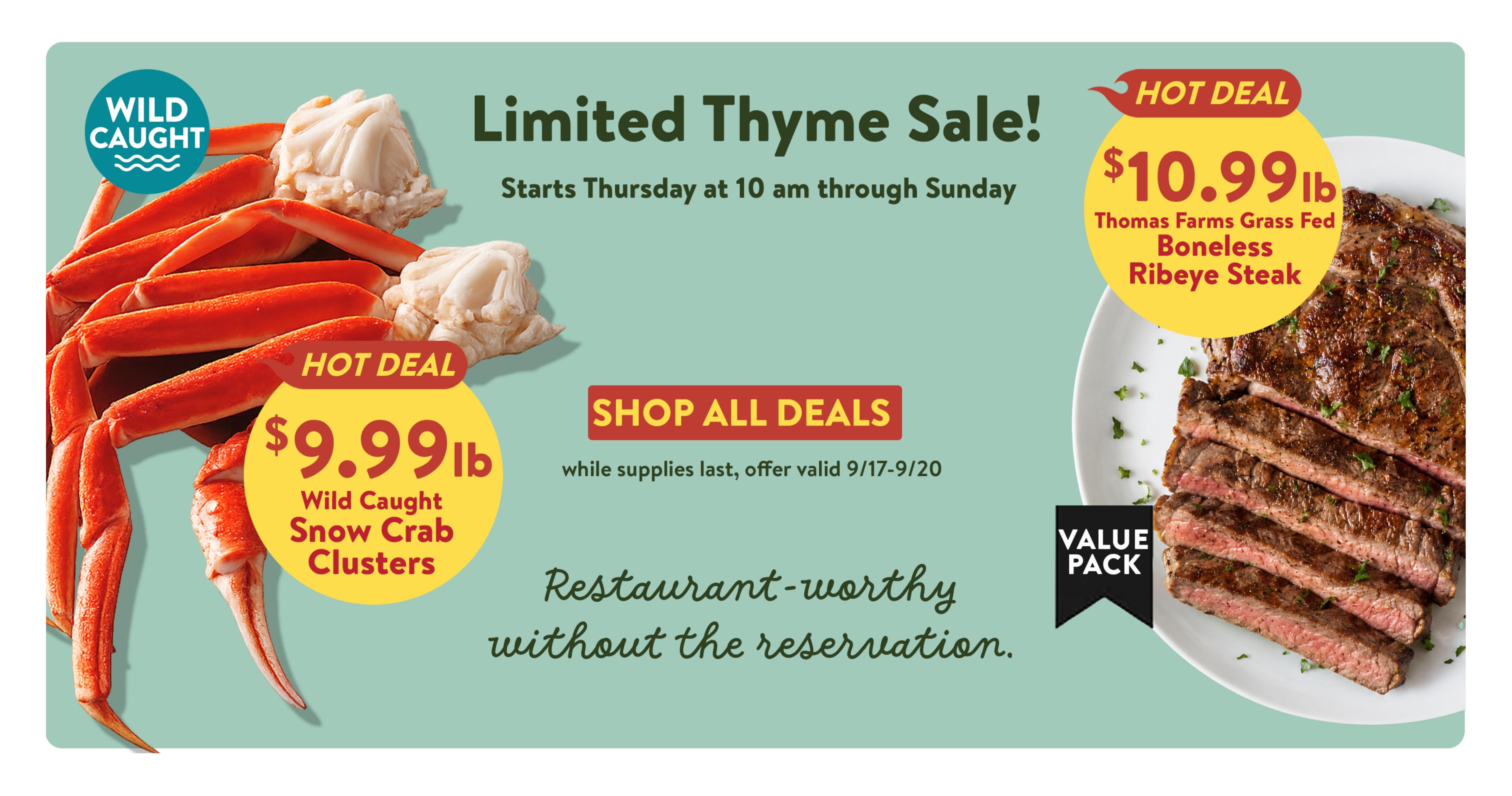 Fresh Thyme Market weekly ad page 1