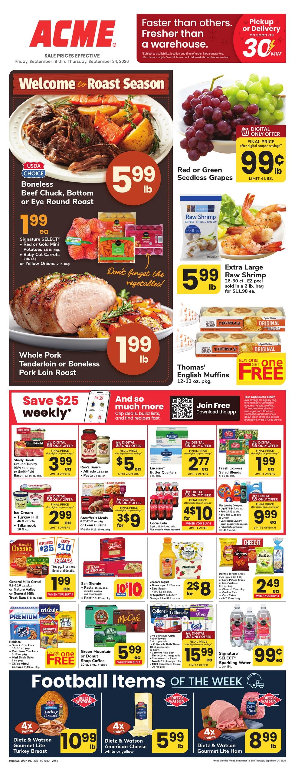 Acme Markets weekly ad page 1