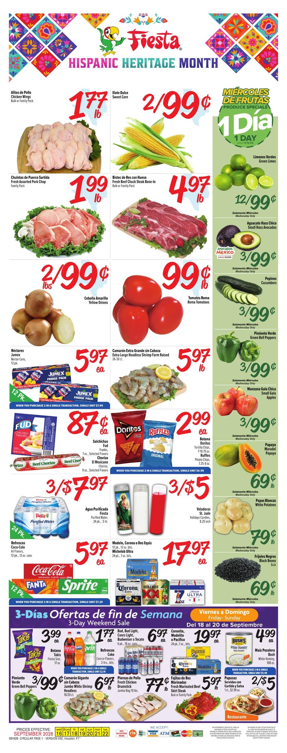 Fiesta Mart weekly ad page 1