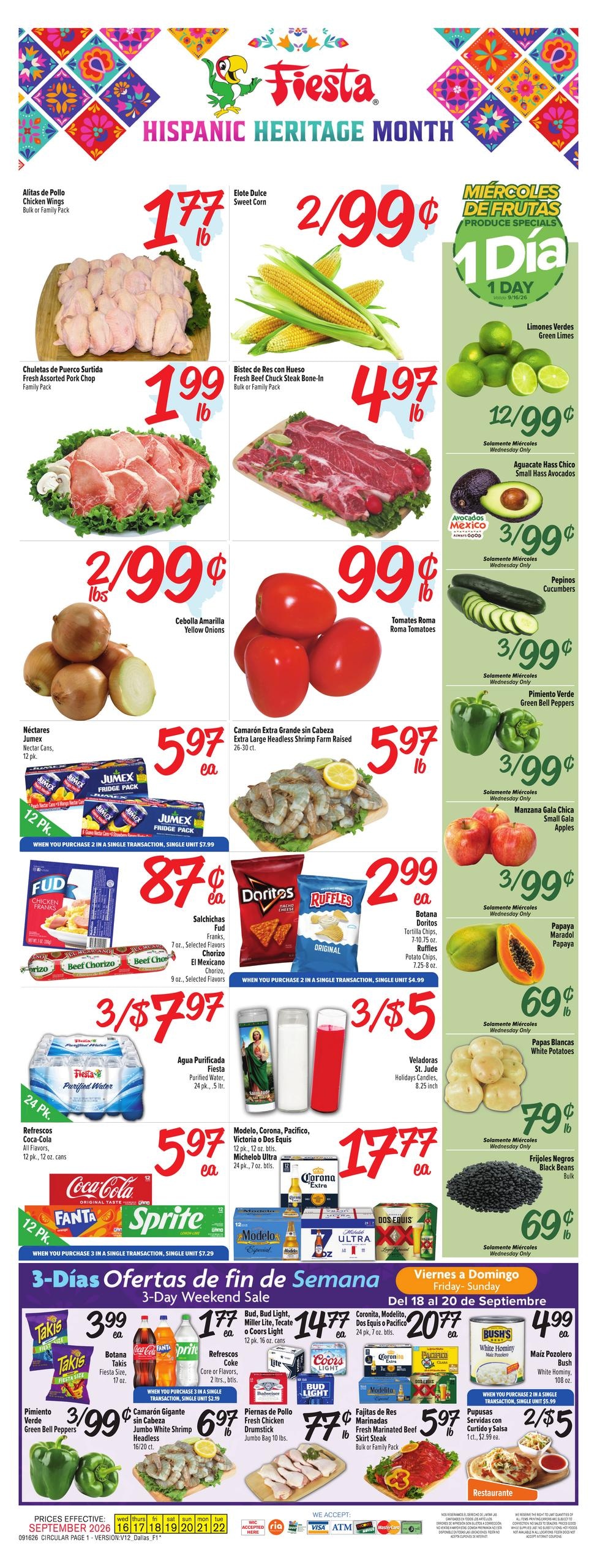 Fiesta Mart weekly ad page 1
