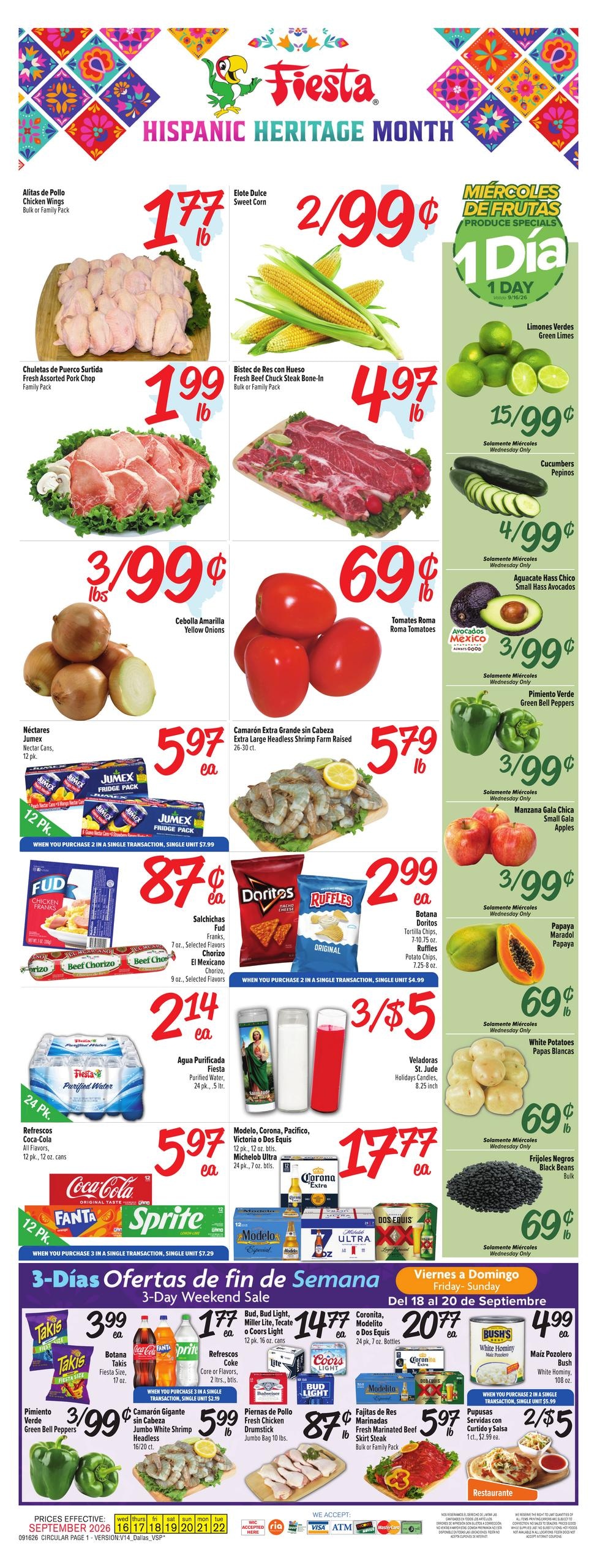 Fiesta Mart weekly ad page 1
