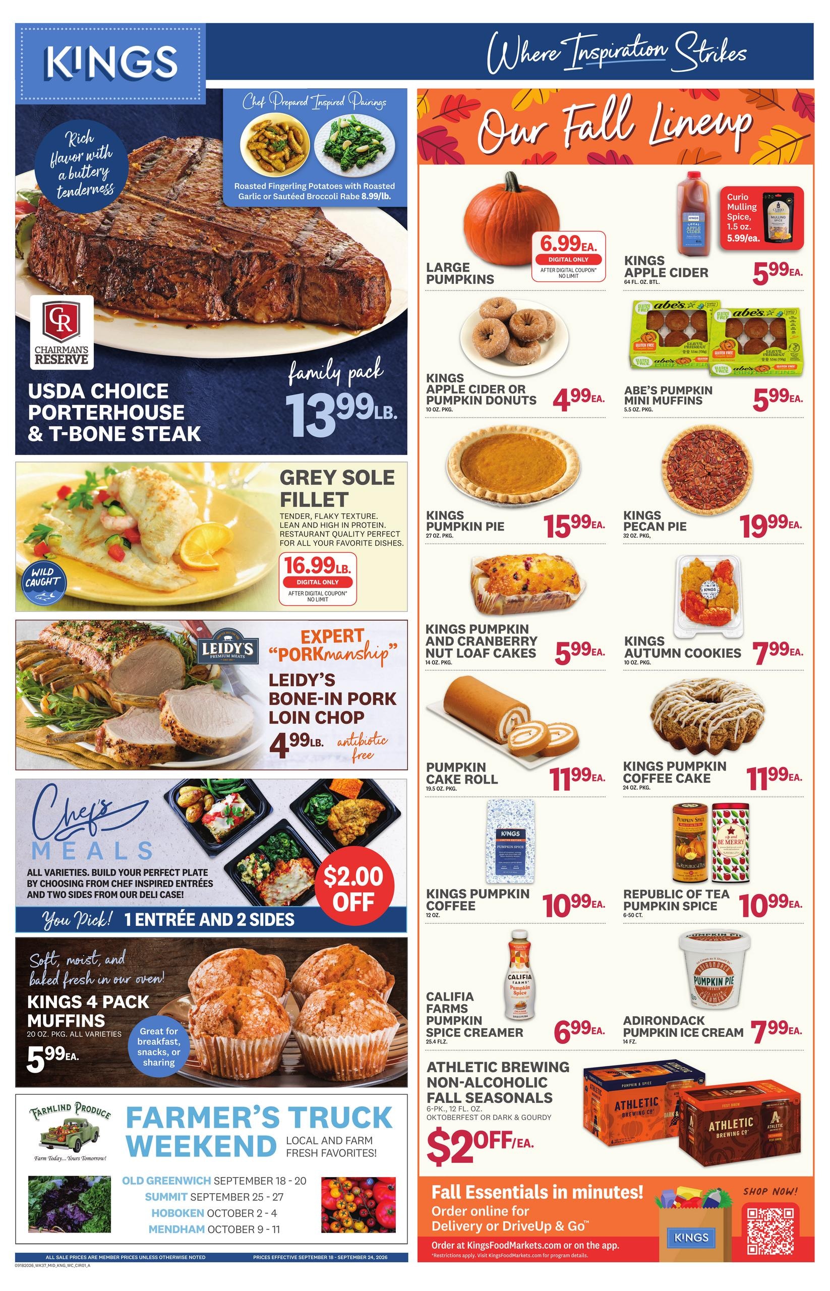 Kings Food Markets weekly ad page 1