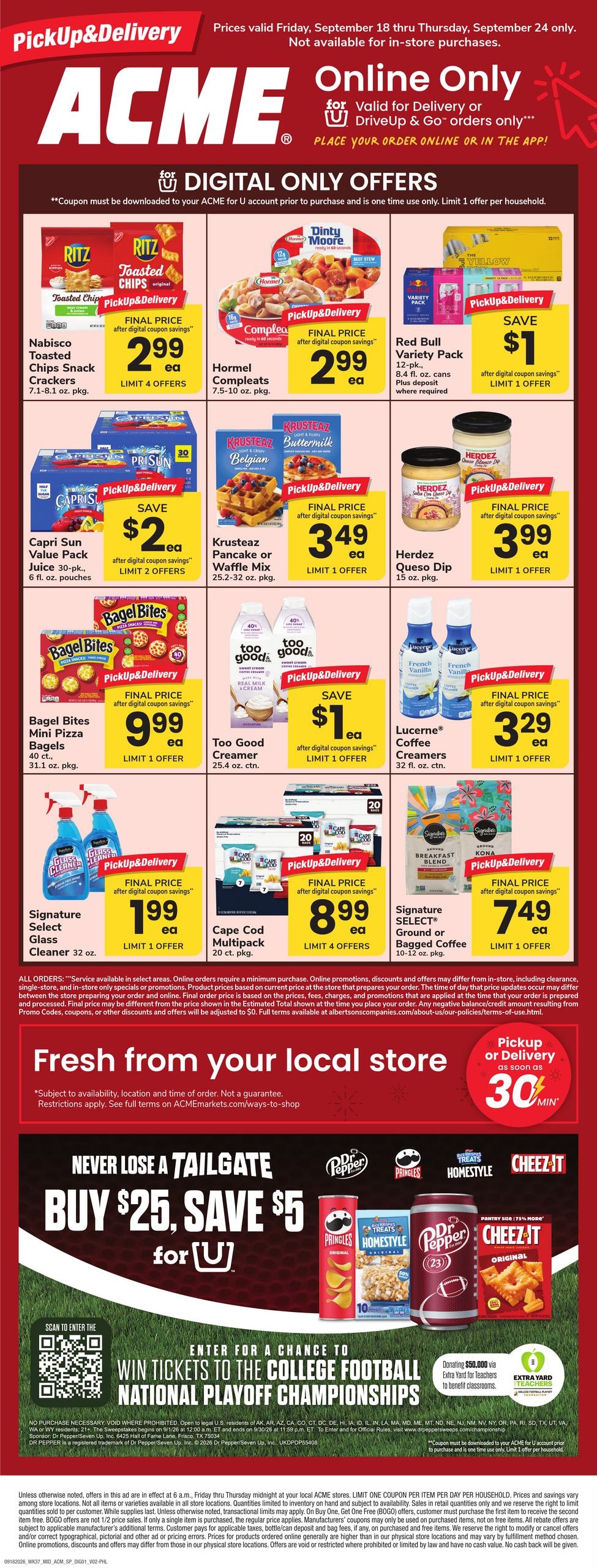 Acme Markets weekly ad page 1