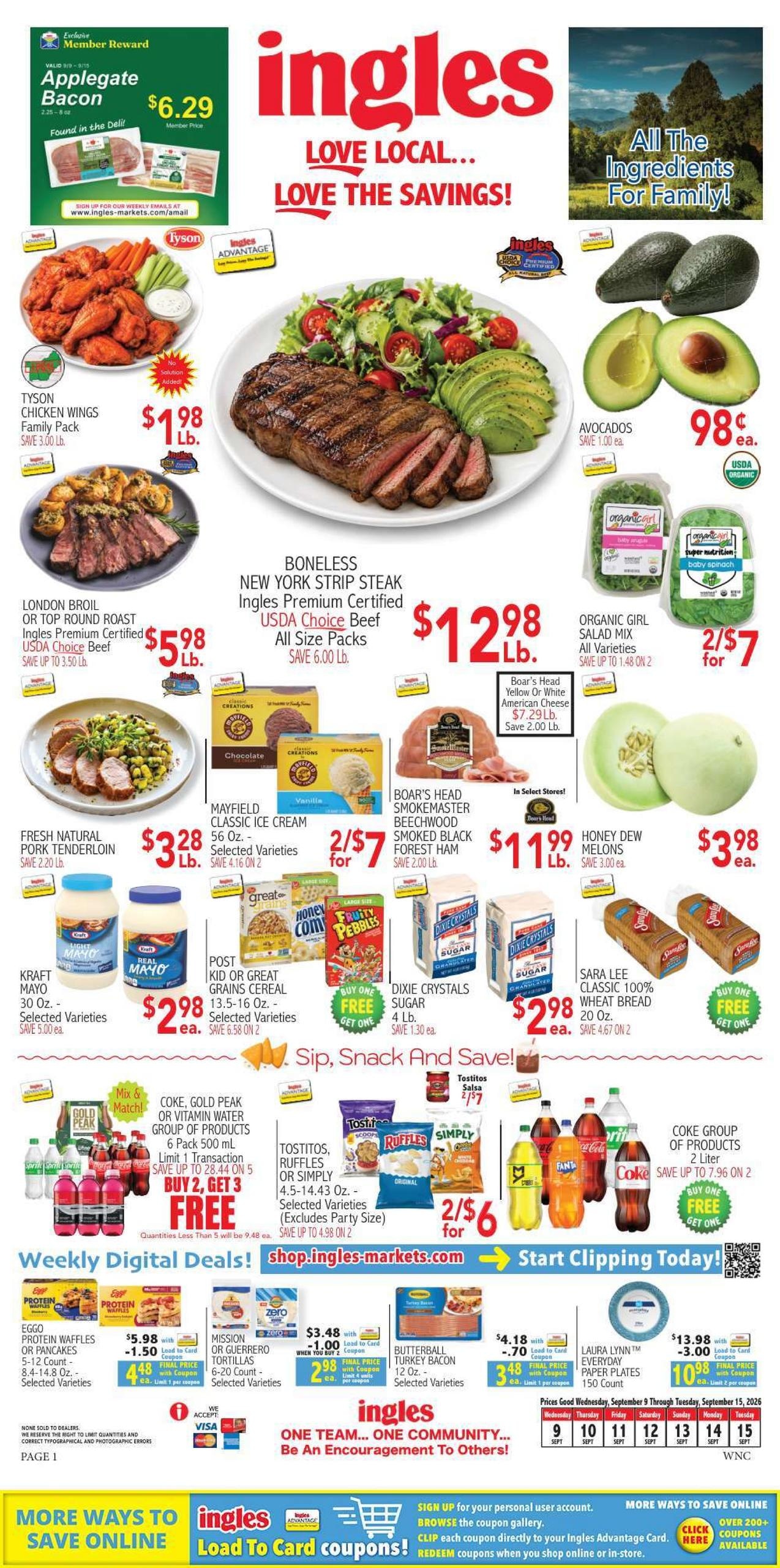 Ingles Markets weekly ad page 1
