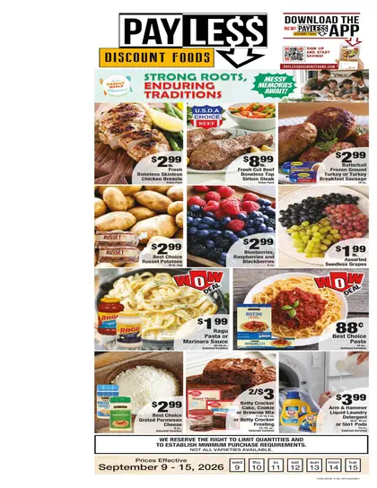 Payless Discount Foods Indexed Weekly