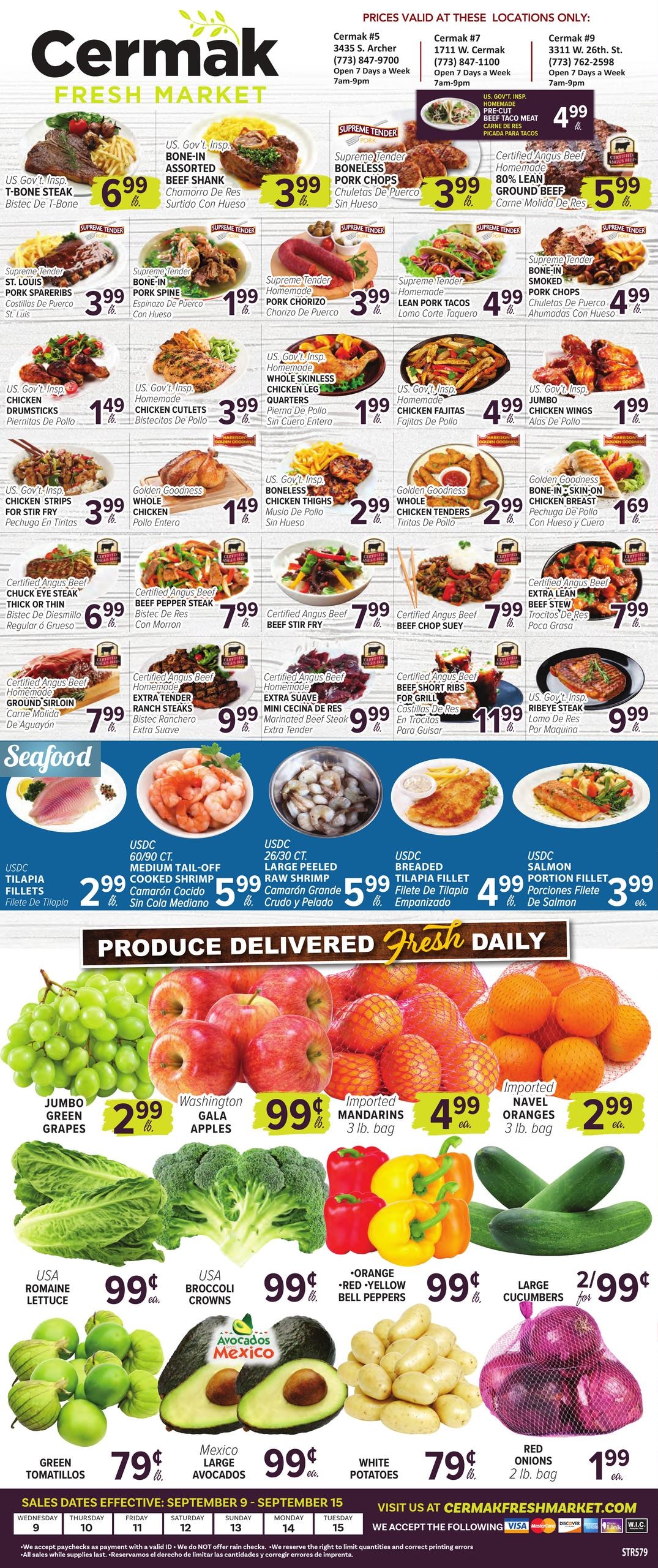 Cermak Fresh Market weekly ad page 1