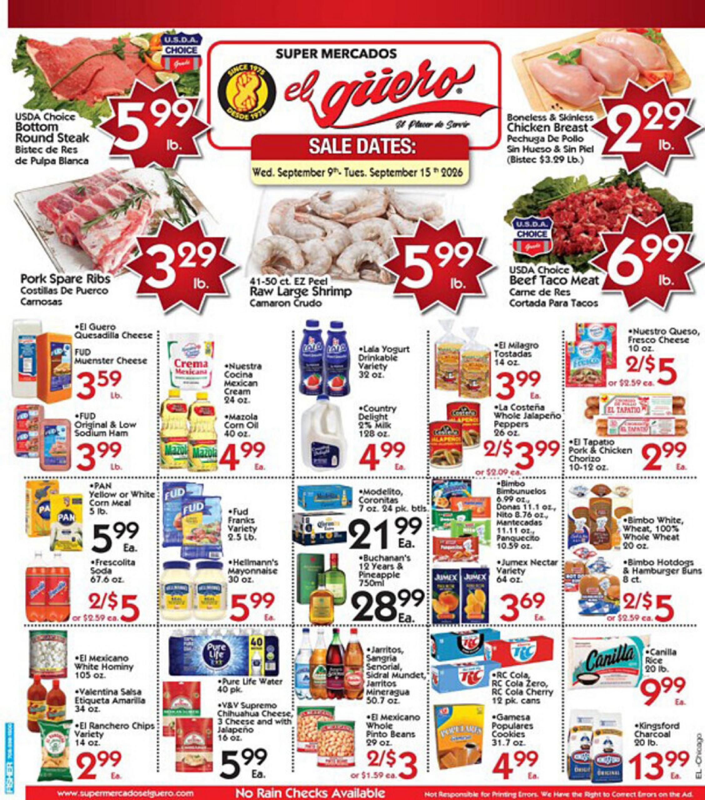 Super Mercados El Guero weekly ad page 1