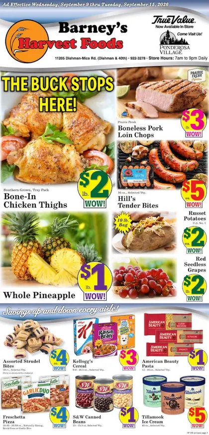 Harvest Foods Indexed Weekly