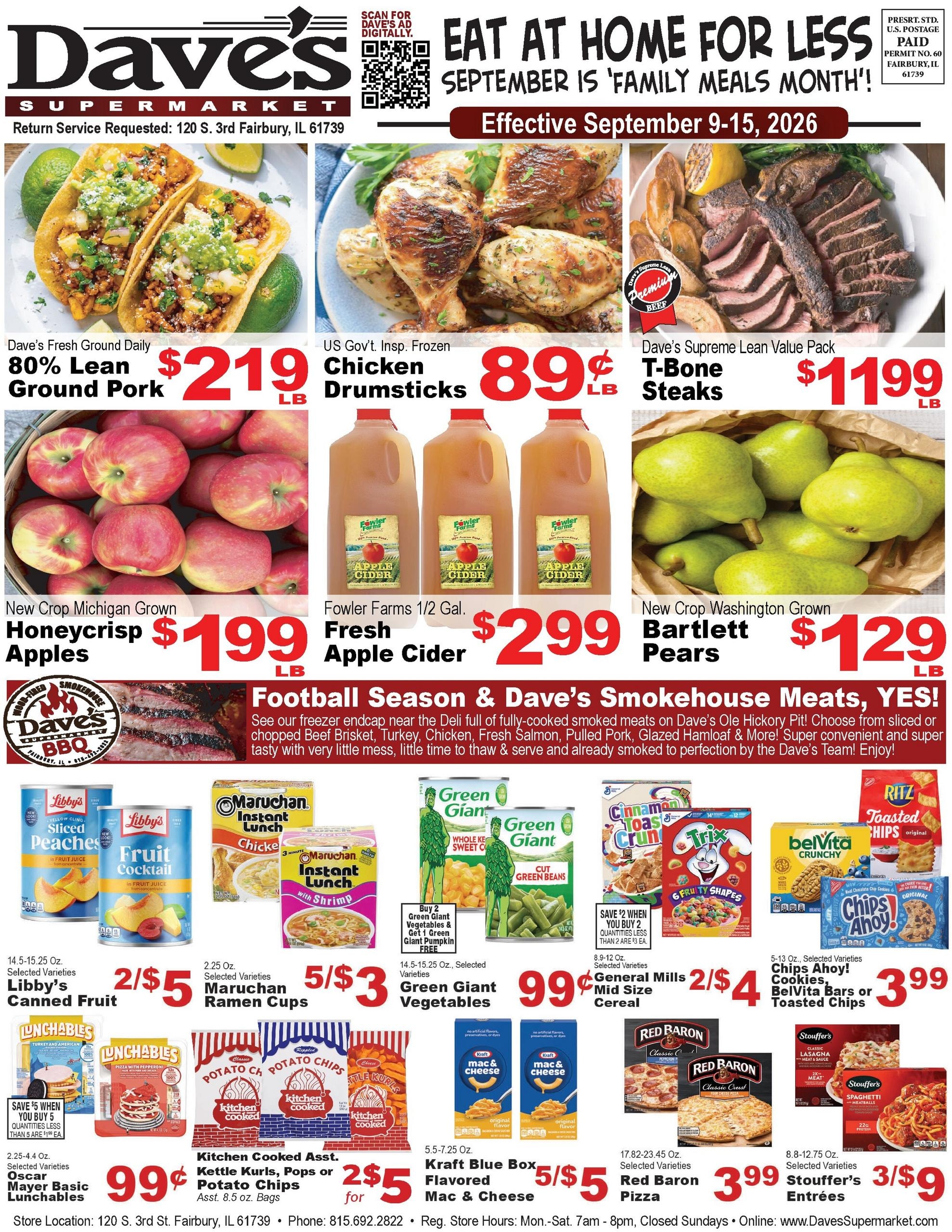 Dave's Supermarket weekly ad page 1